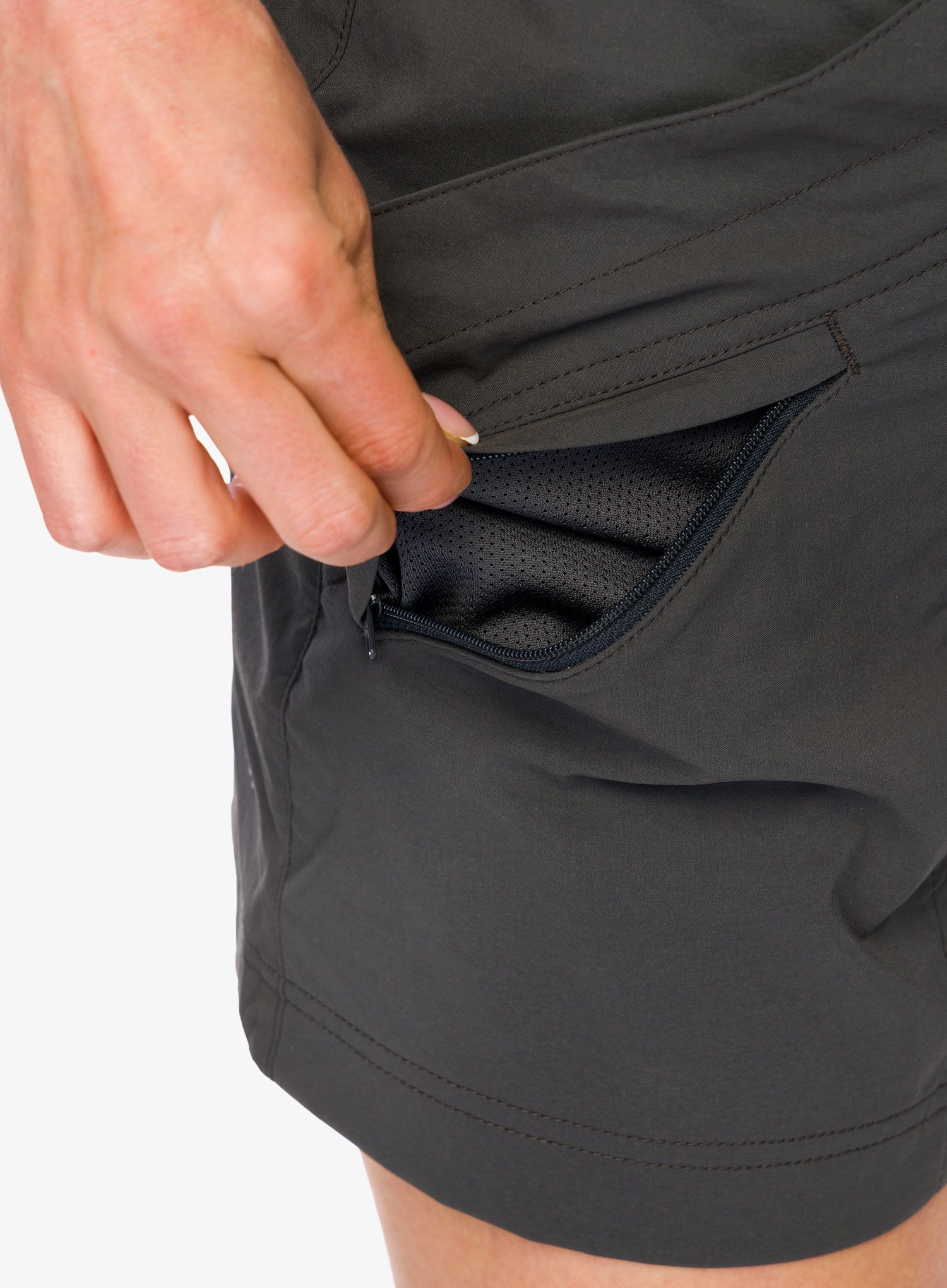 Kraťasy dámské Royal Robbins Backcountry Pro II Short - charcoal