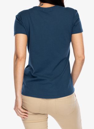 Bavlněné tričko dámské Royal Robbins Basecamp Tee - blue teal