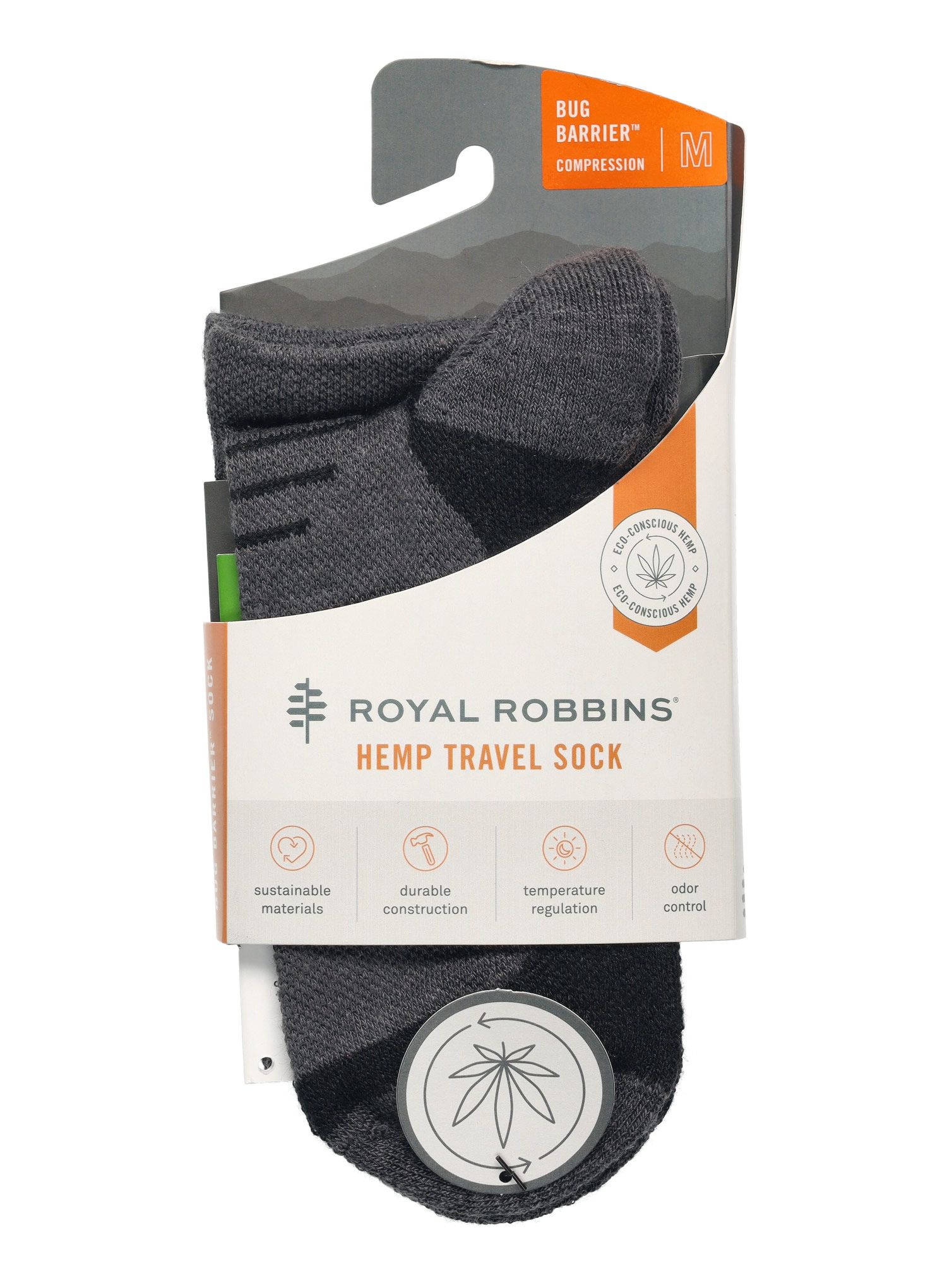 Ponožky Royal Robbins Bug Barrier Venture Compression - asphalt