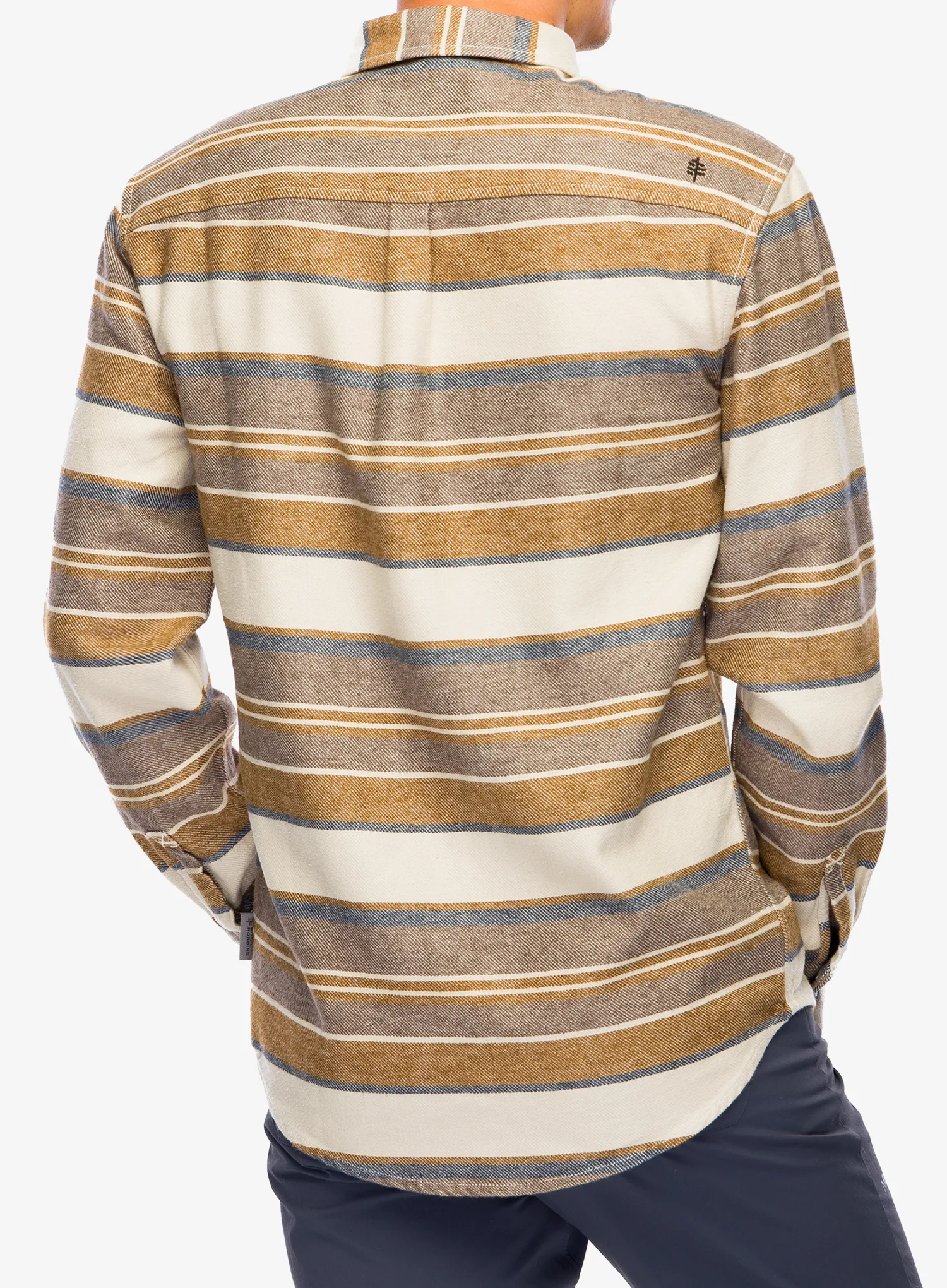 Turistická košile Royal Robbins Clouds Rest Hemp LS - bistre pacific crest stripe