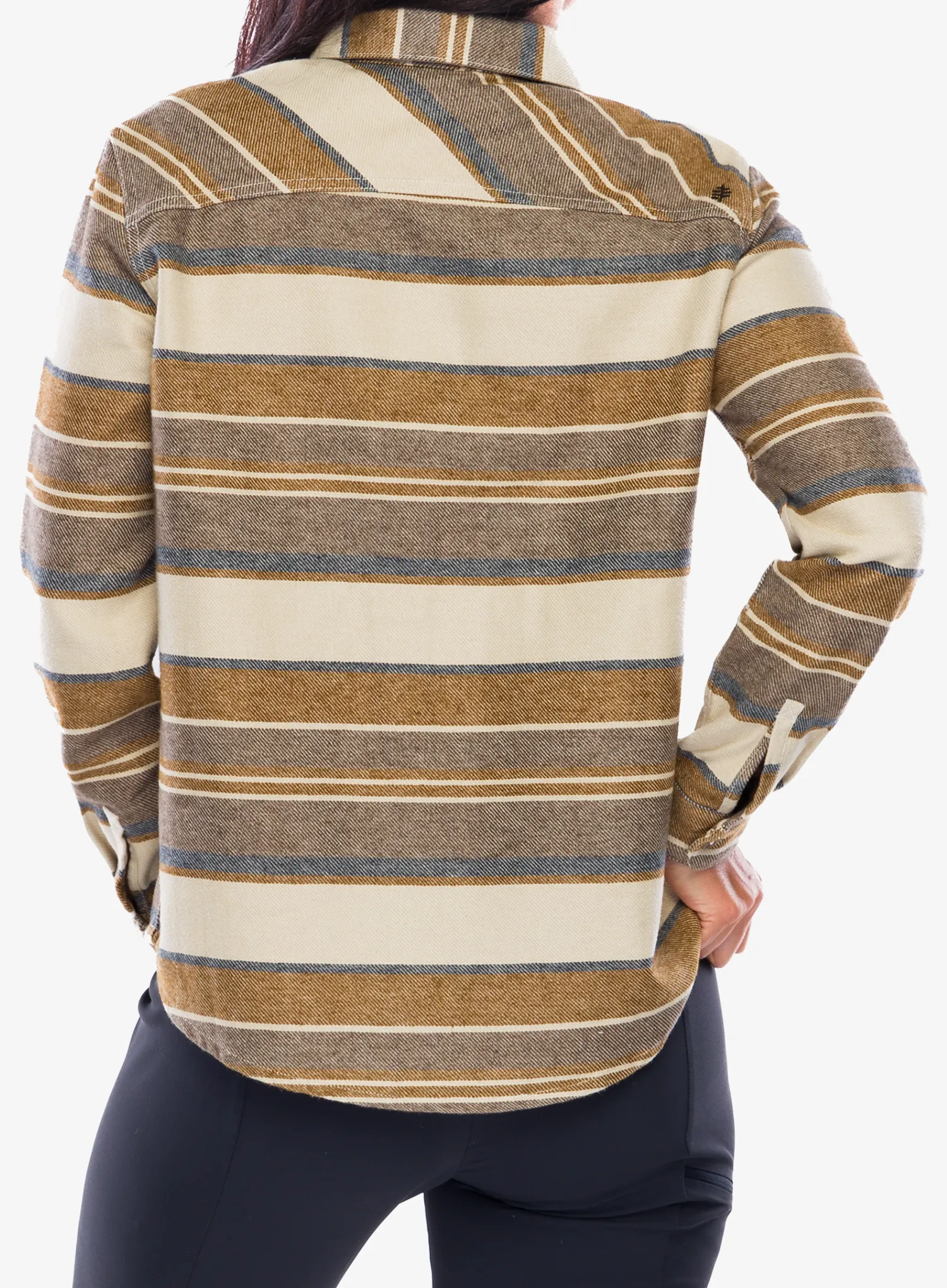 Dámská turistická košile Royal Robbins Clouds Rest Hemp LS - bistre pacific crest stripe
