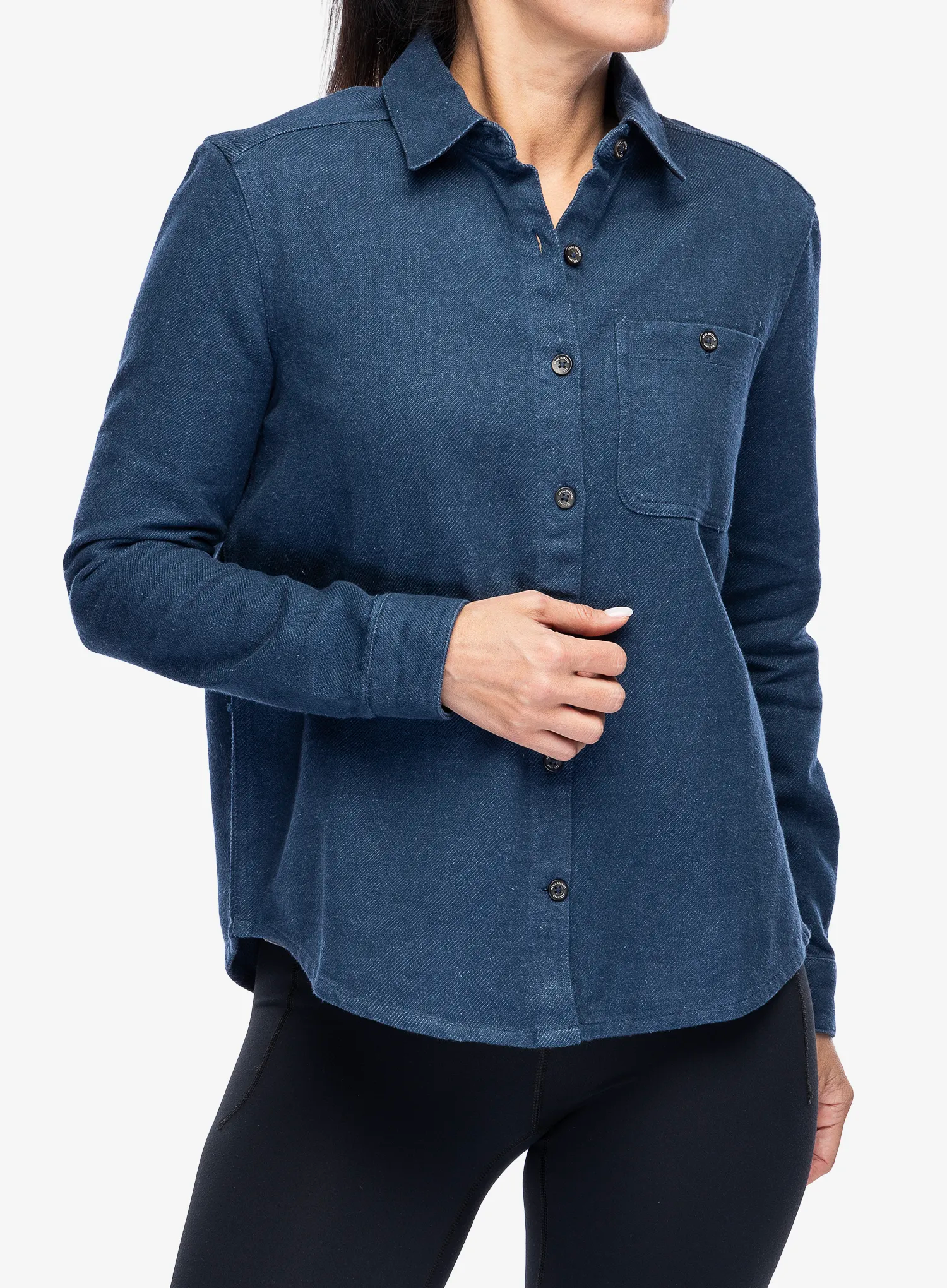 Dámská turistická košile Royal Robbins Clouds Rest Hemp LS - deep blue htr