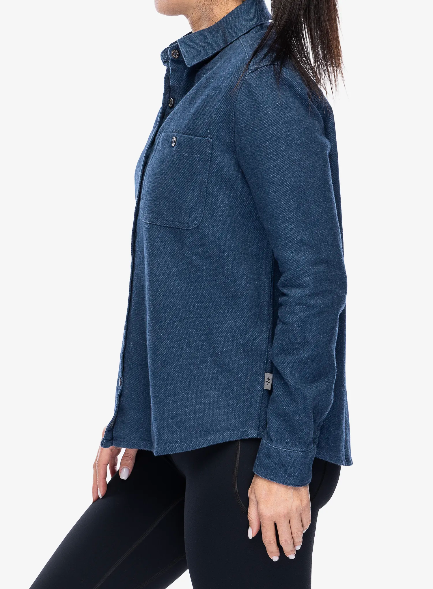 Dámská turistická košile Royal Robbins Clouds Rest Hemp LS - deep blue htr