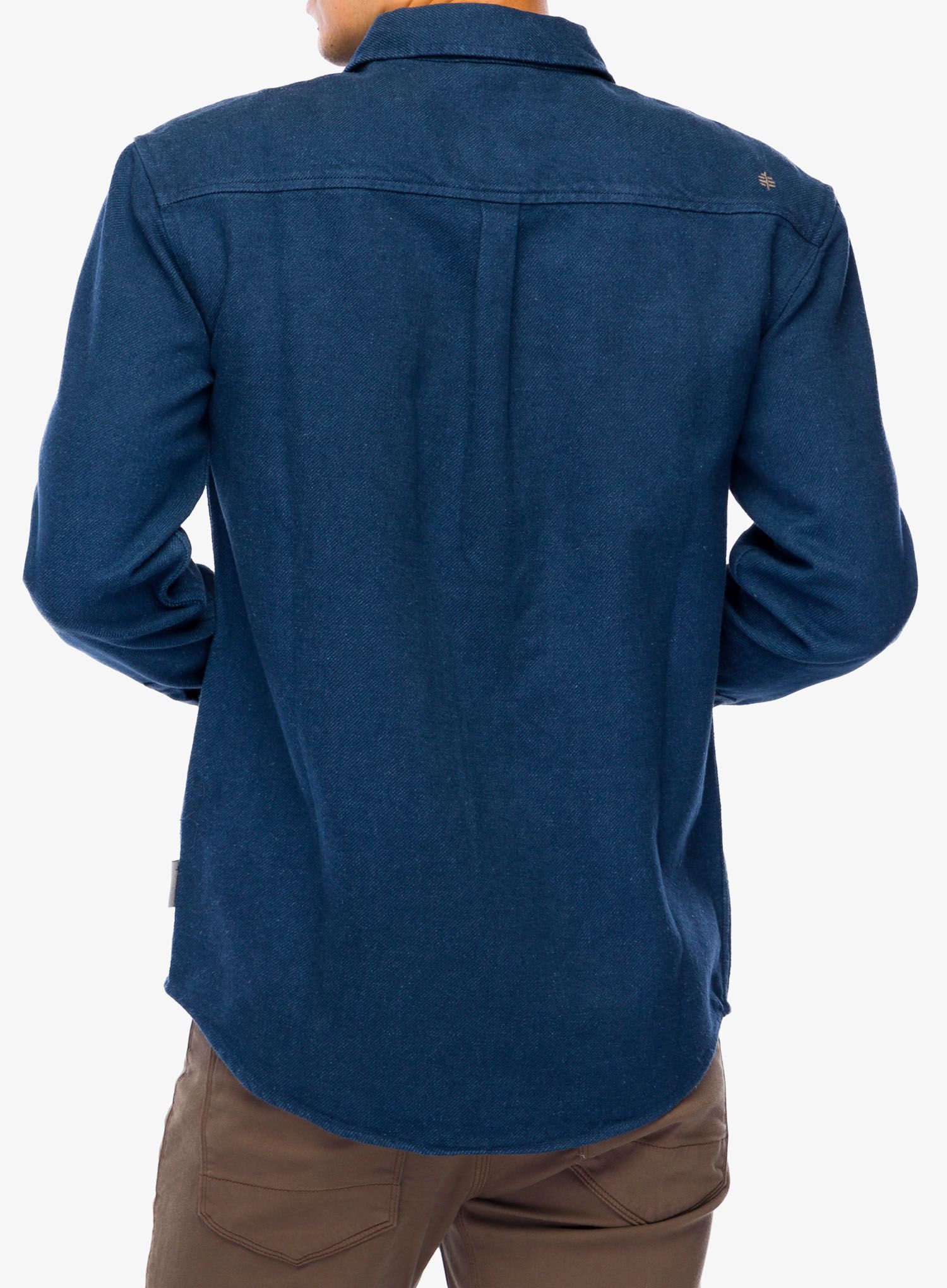 Turistická košile Royal Robbins Clouds Rest Hemp LS - deep blue htr