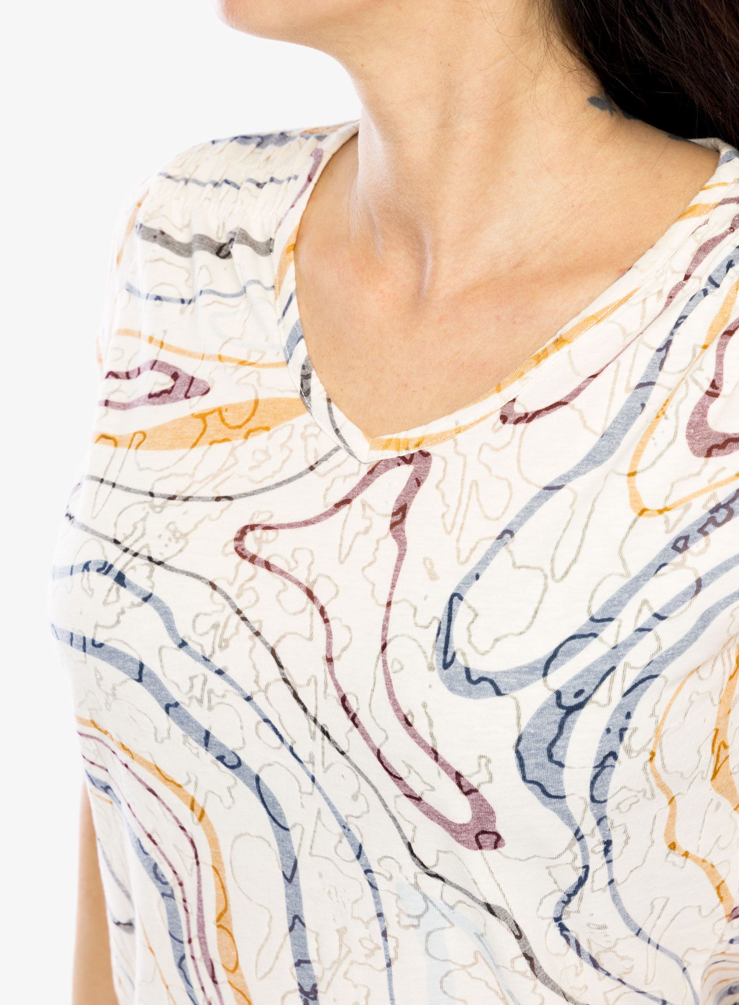 Dámské tričko Royal Robbins Featherweight Tee - ivory tidal pt