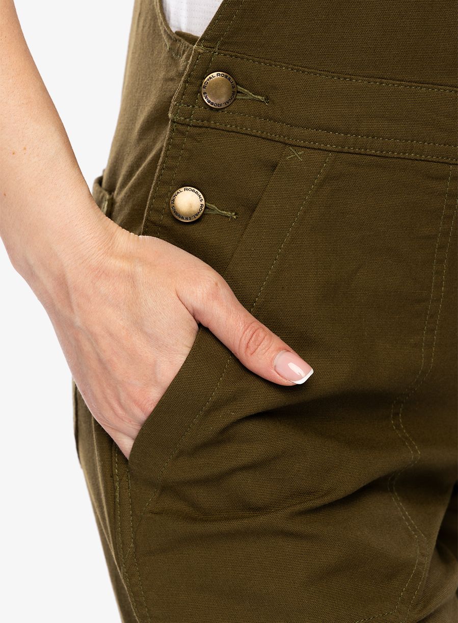 Kalhoty dámské Royal Robbins Half Dome Overall - dark olive