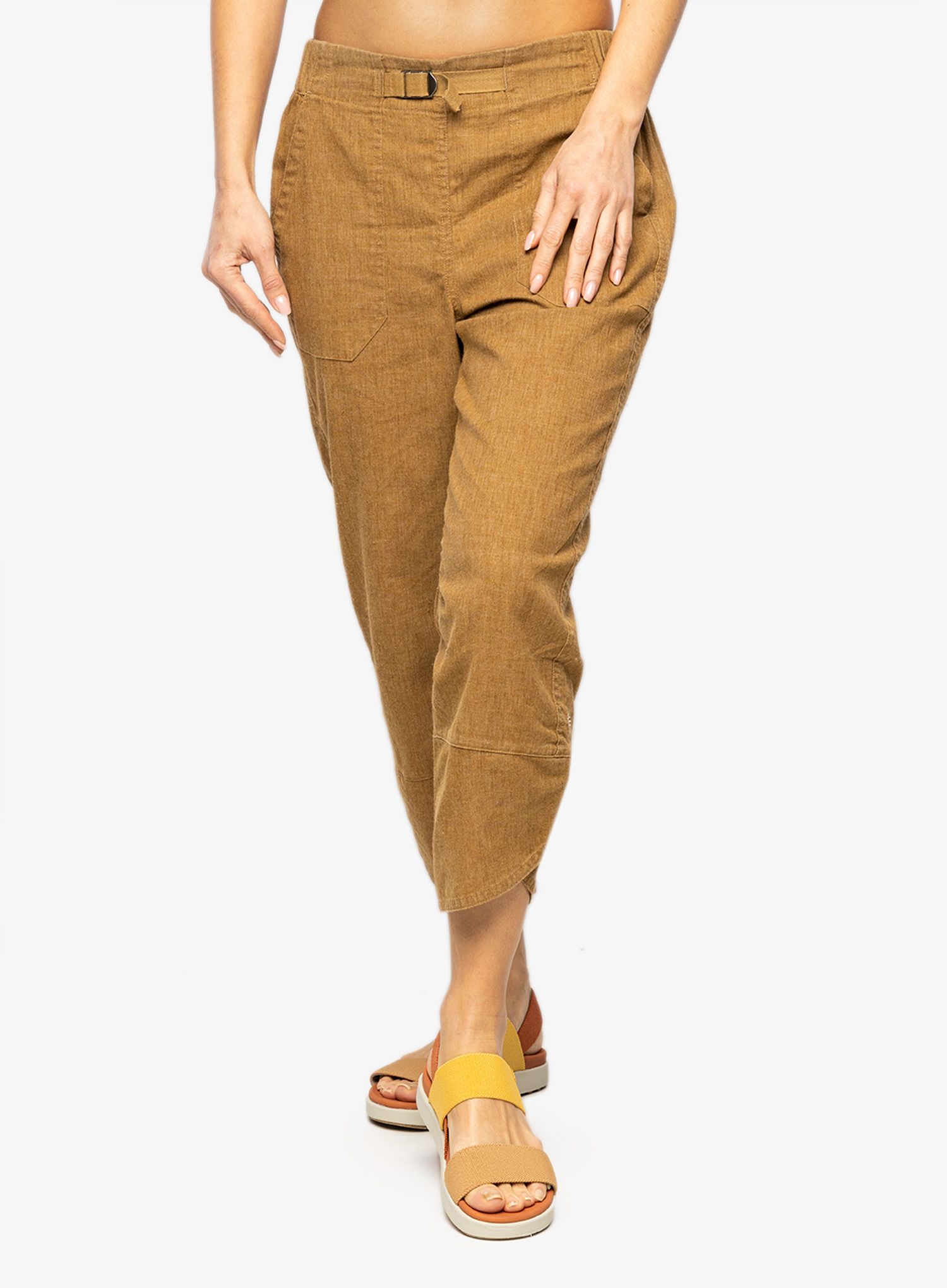 Kraťasy dámské Royal Robbins Hempline Capri - coyote