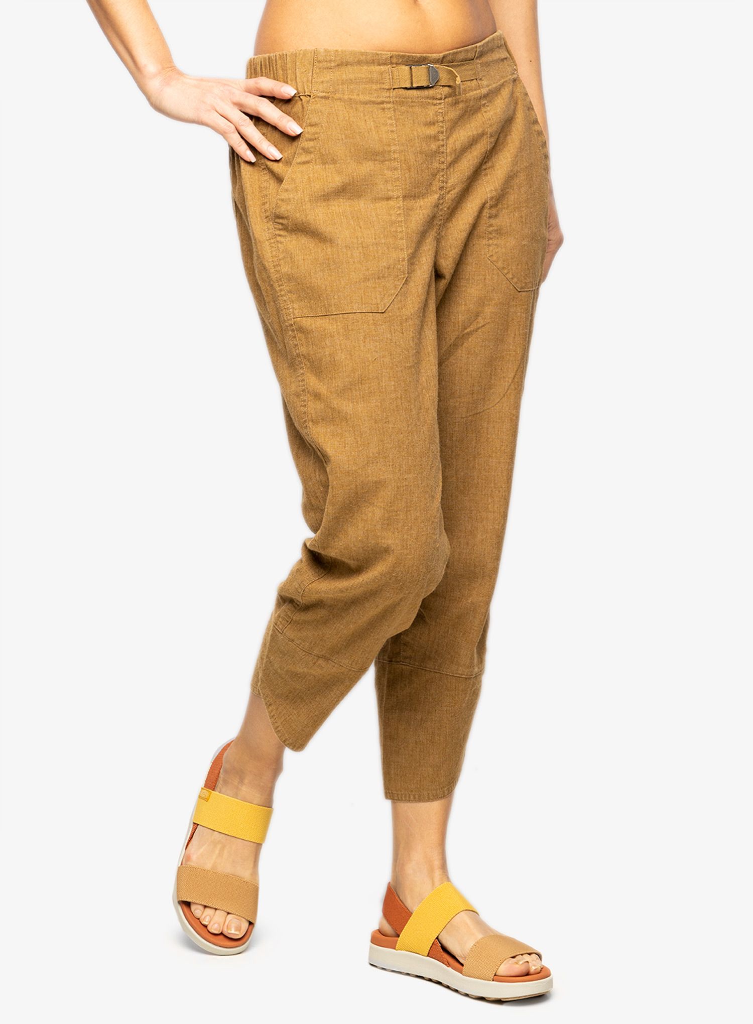Kraťasy dámské Royal Robbins Hempline Capri - coyote