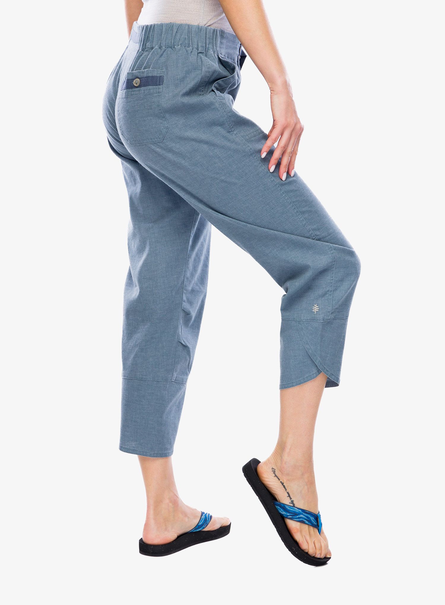 Kraťasy dámské Royal Robbins Hempline Capri - lt slate