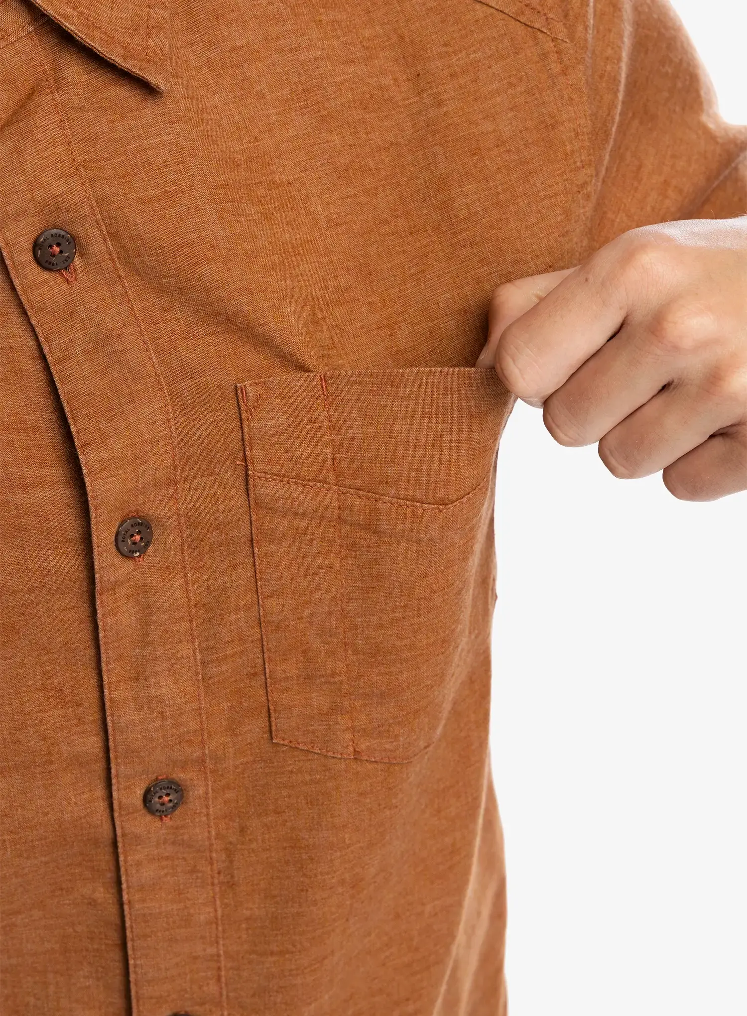 Košile Royal Robbins Hempline S/S - baked clay