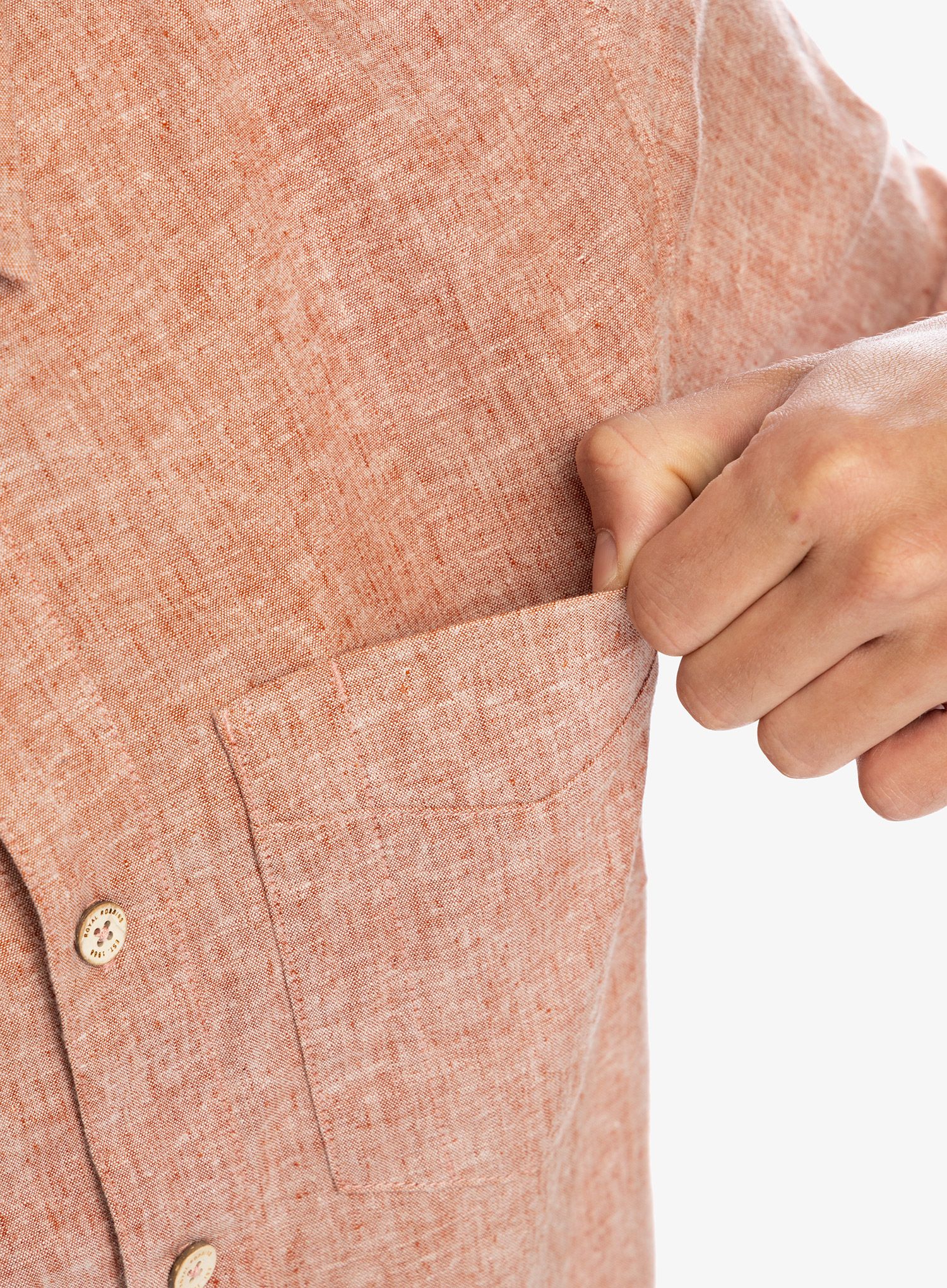 Cestovní košile Royal Robbins Hempline S/S - bombay brown