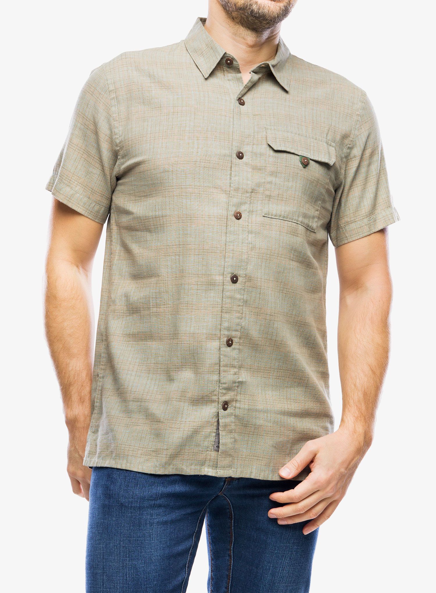 Košile Royal Robbins Hempline Spaced SS - pebble gray