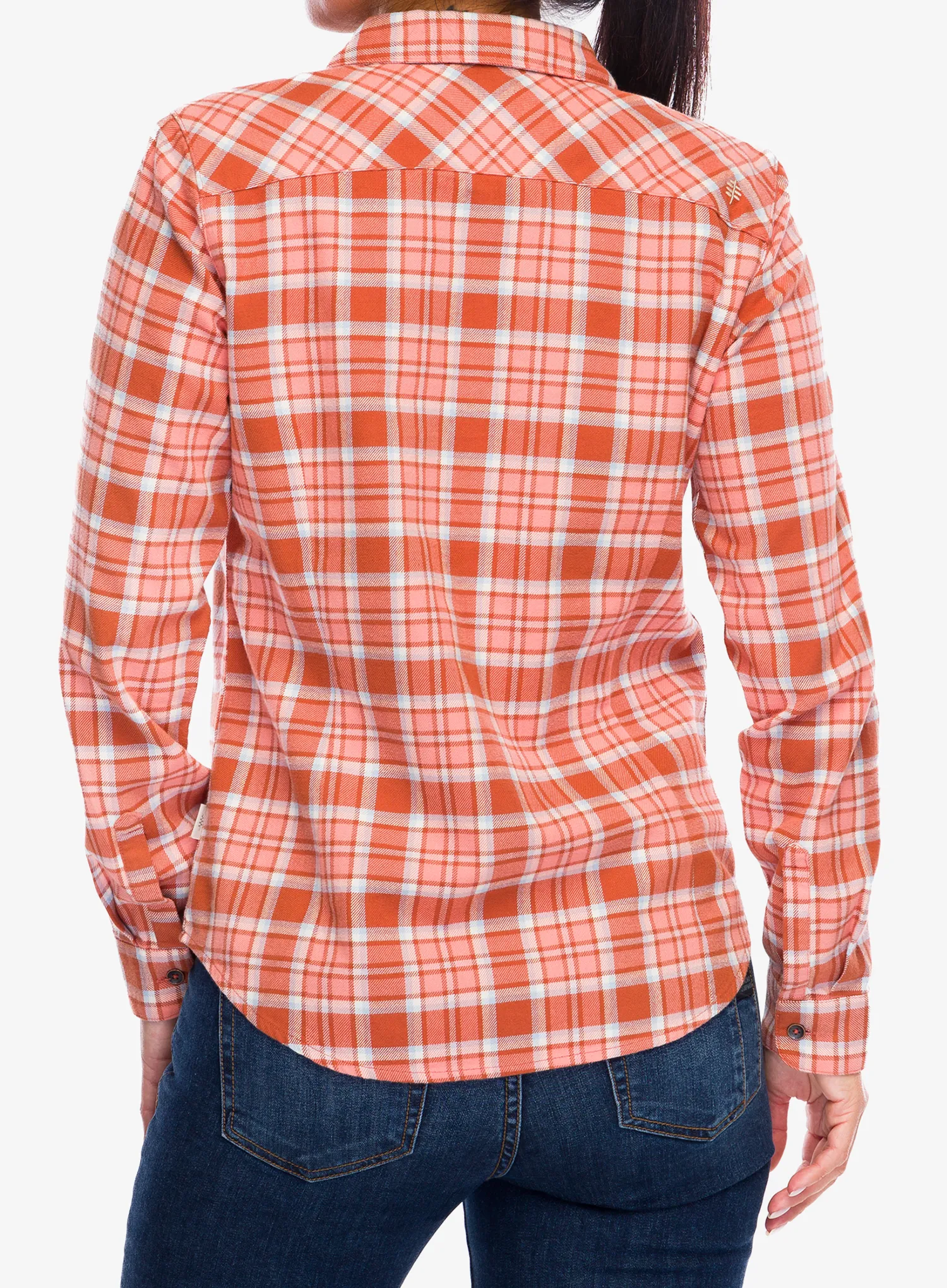 Dámská turistická košile Royal Robbins Lieback Organic Cotton Flannel LS - baked clay tomales pld