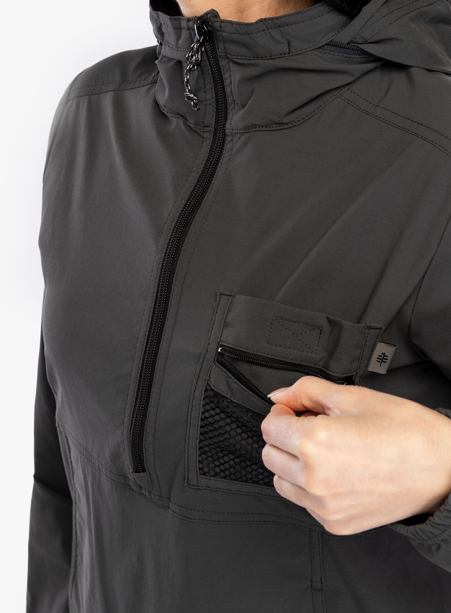 Větrovka dámská Royal Robbins Merced Anorak - charcoal