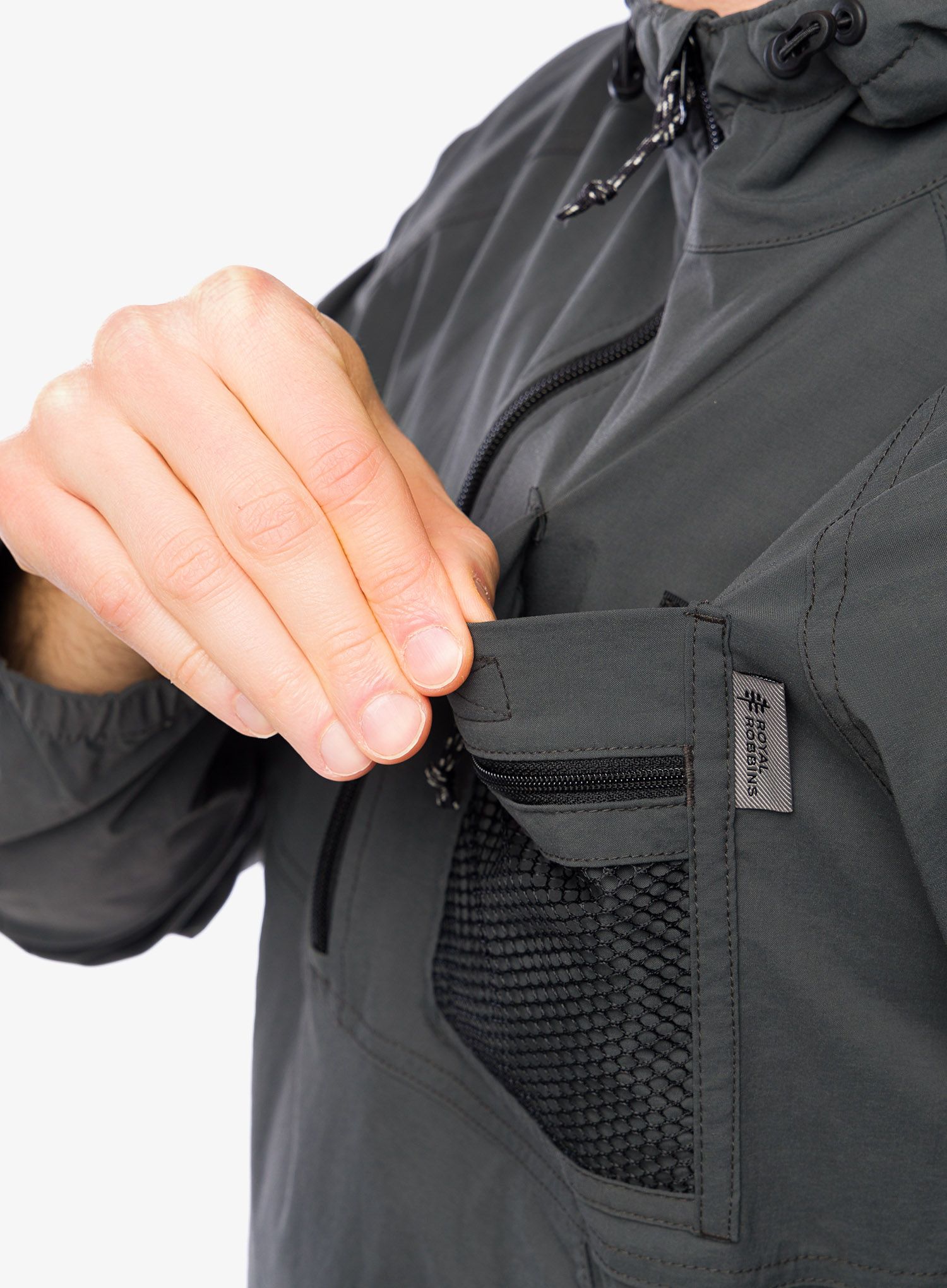 Větrovka Royal Robbins Merced Anorak - charcoal