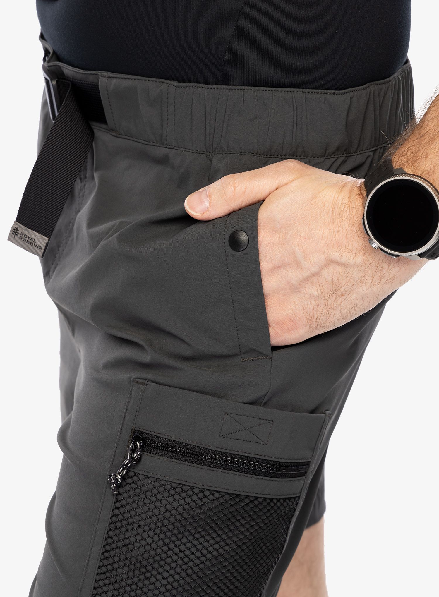 Outdoorové kraťasy Royal Robbins Merced Short - charcoal
