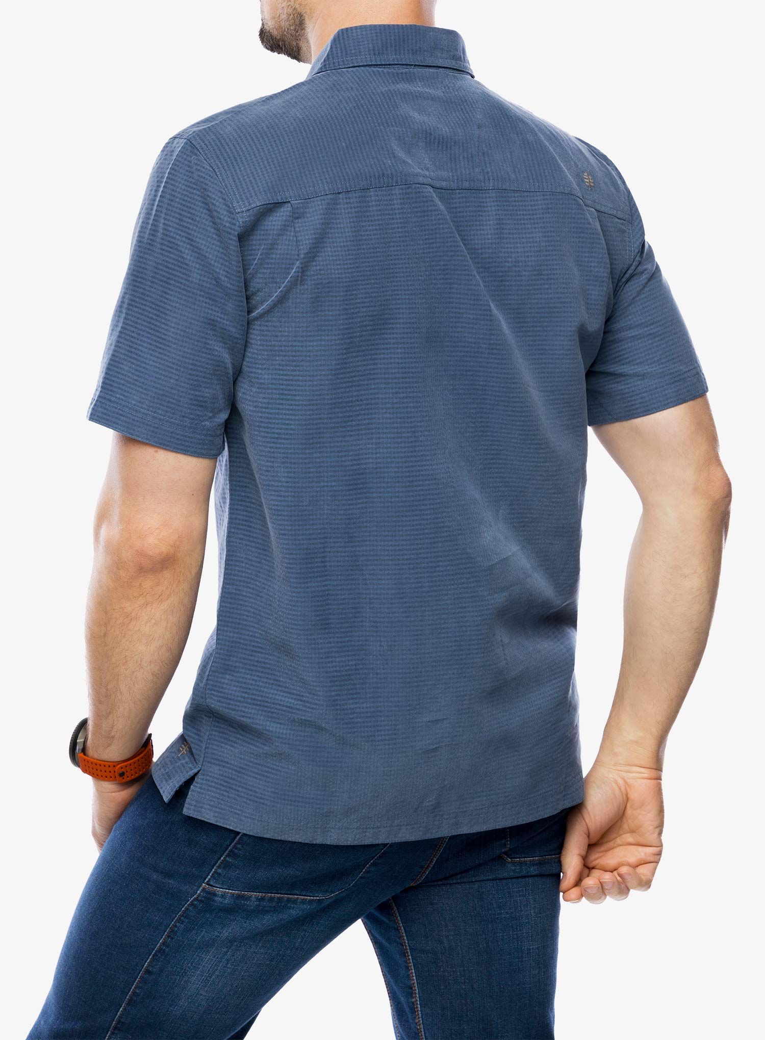Košile Royal Robbins Mojave Pucker Dry S/S - collins blue