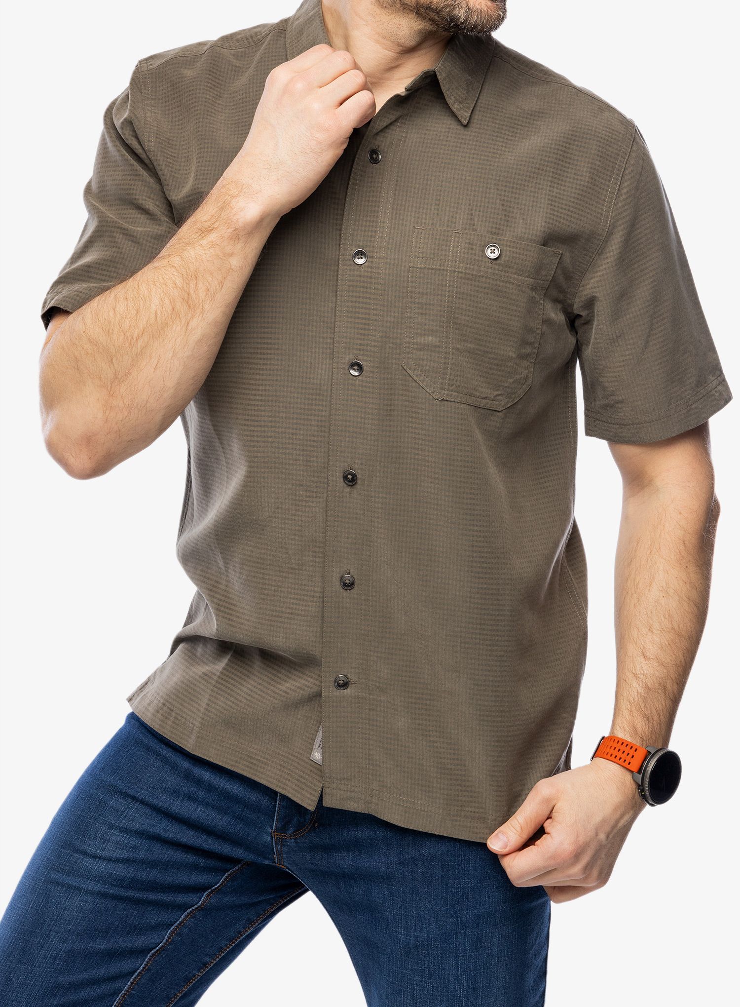Košile Royal Robbins Mojave Pucker Dry S/S - everglade