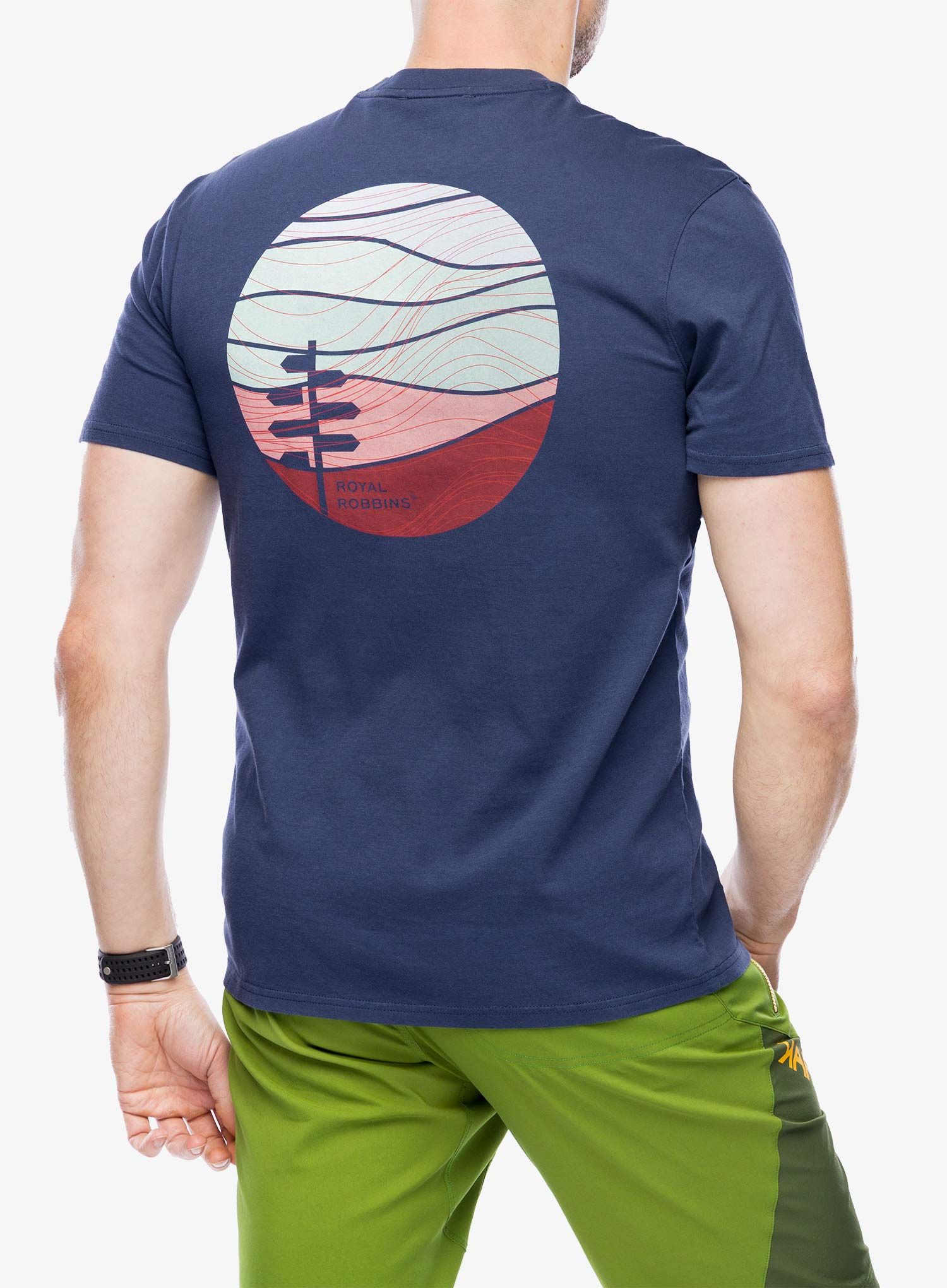 Tričko s potiskem Royal Robbins RR Graphic S/S - navy