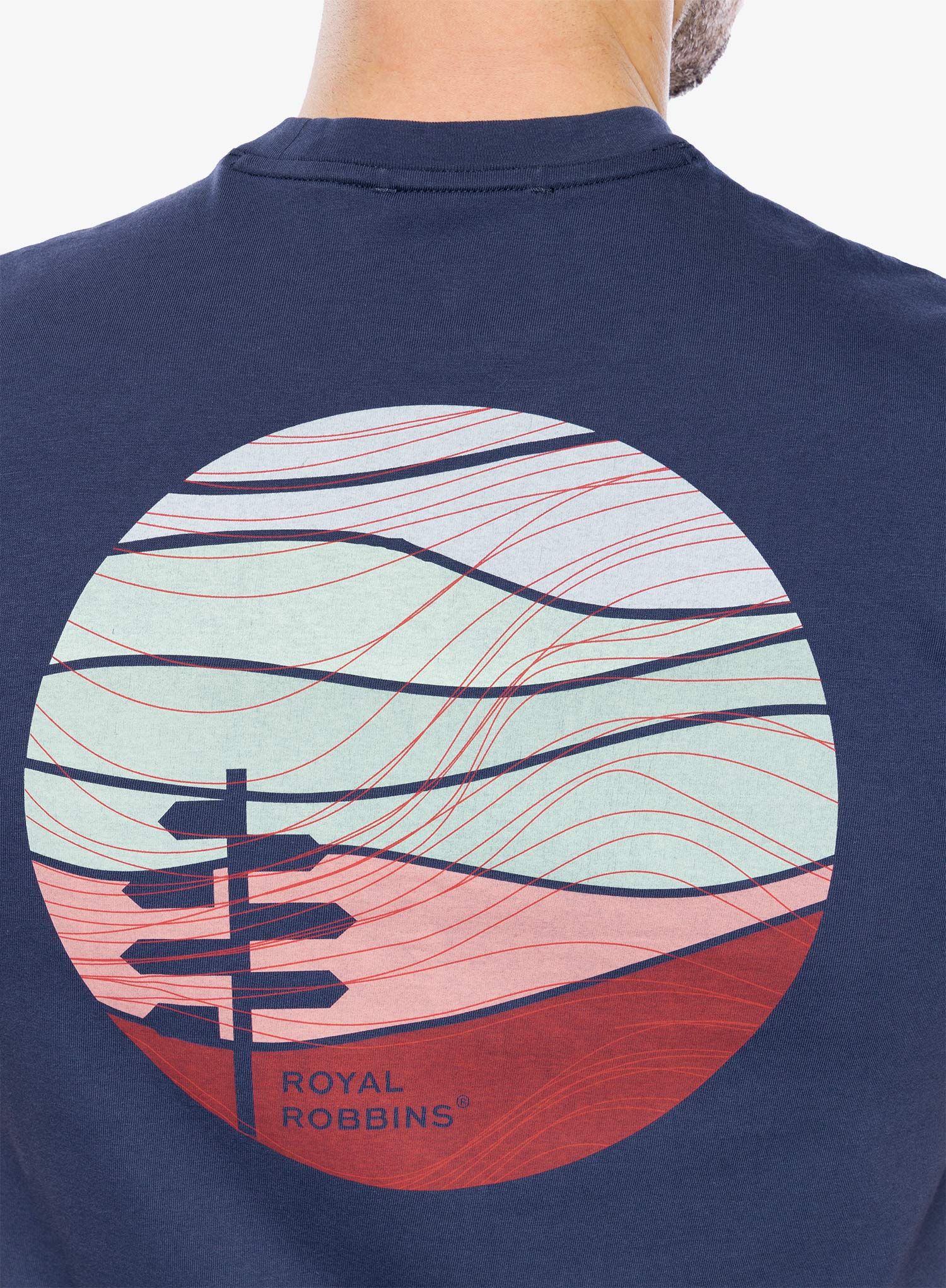 Tričko s potiskem Royal Robbins RR Graphic S/S - navy