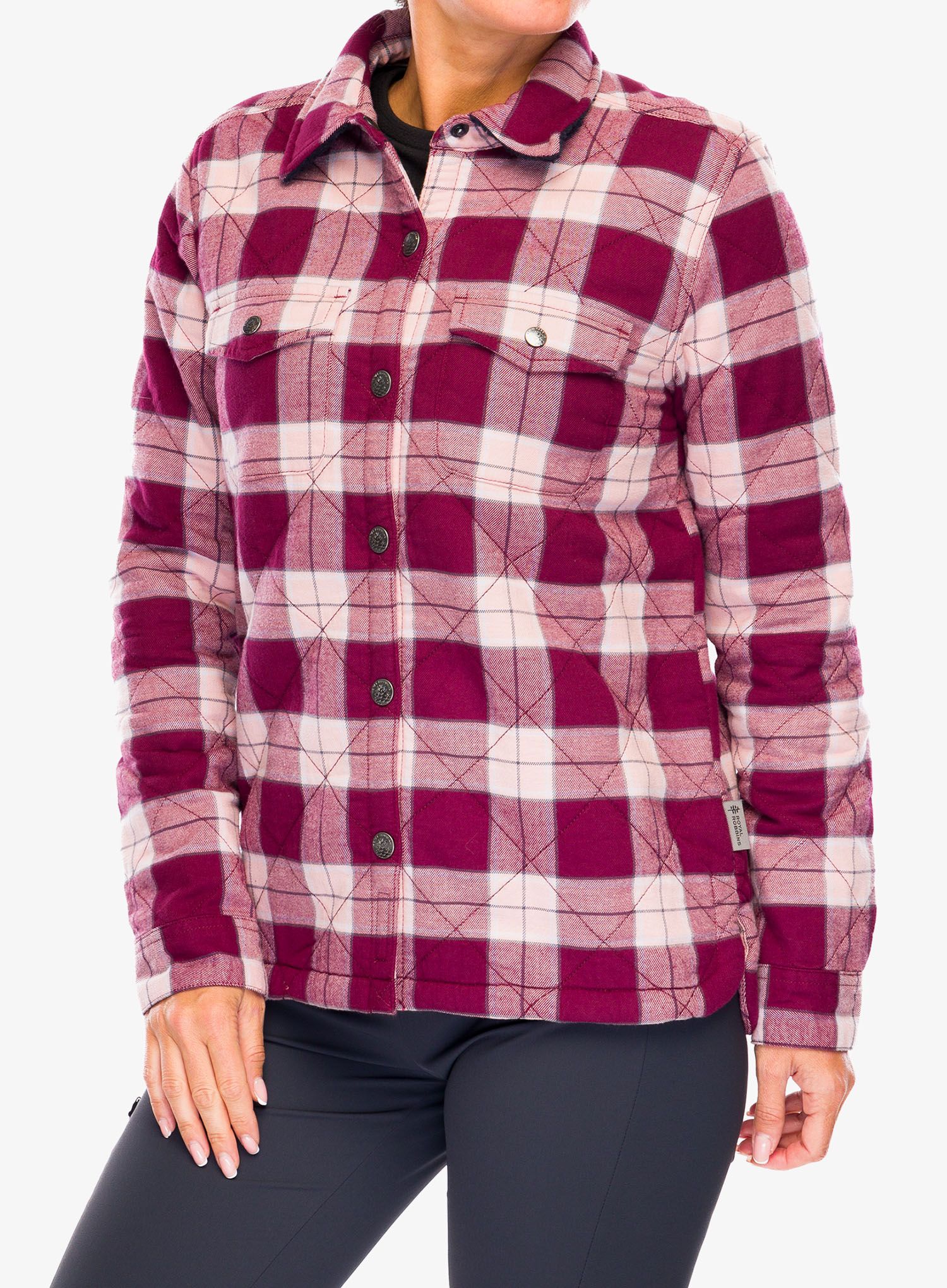 Dámská turistická košile Royal Robbins Snowcap Lined Flannel LS - burnt grape runyon pld