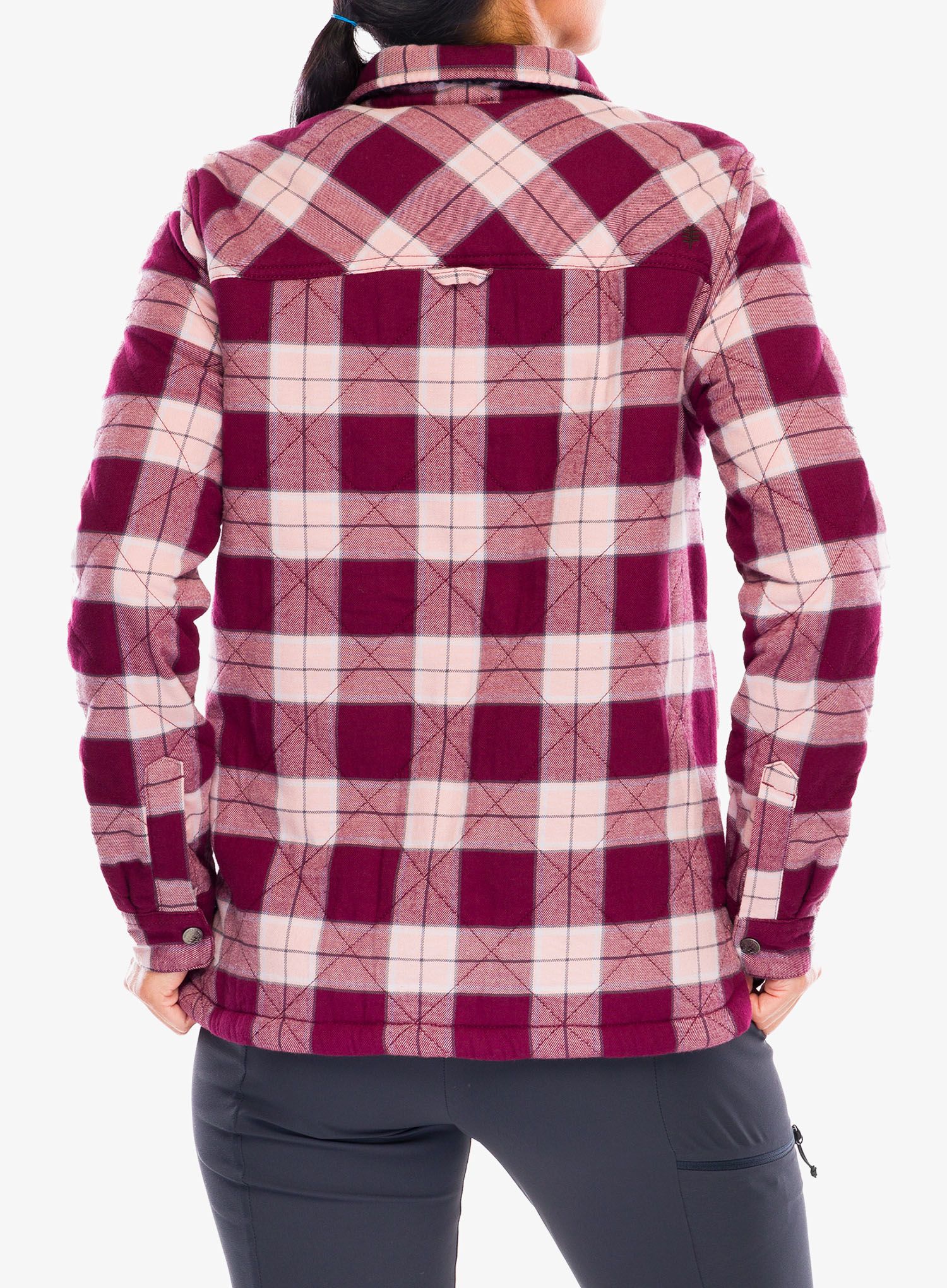 Dámská turistická košile Royal Robbins Snowcap Lined Flannel LS - burnt grape runyon pld