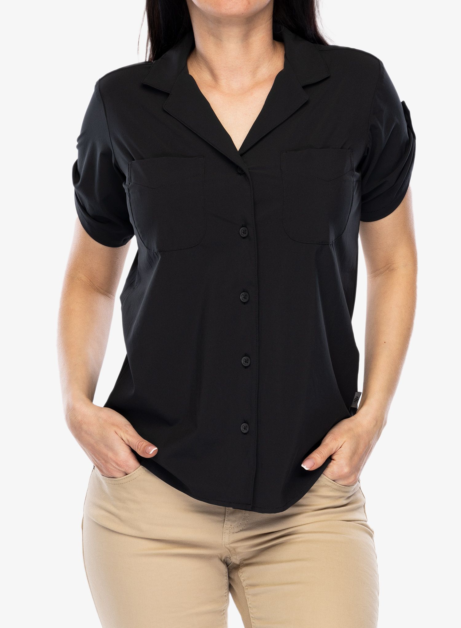 Dámská turistická košile Royal Robbins Spotless Evolution Meadow SS - jet black