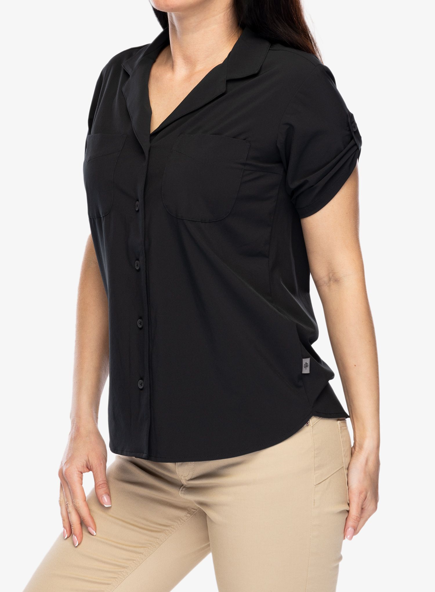 Dámská turistická košile Royal Robbins Spotless Evolution Meadow SS - jet black