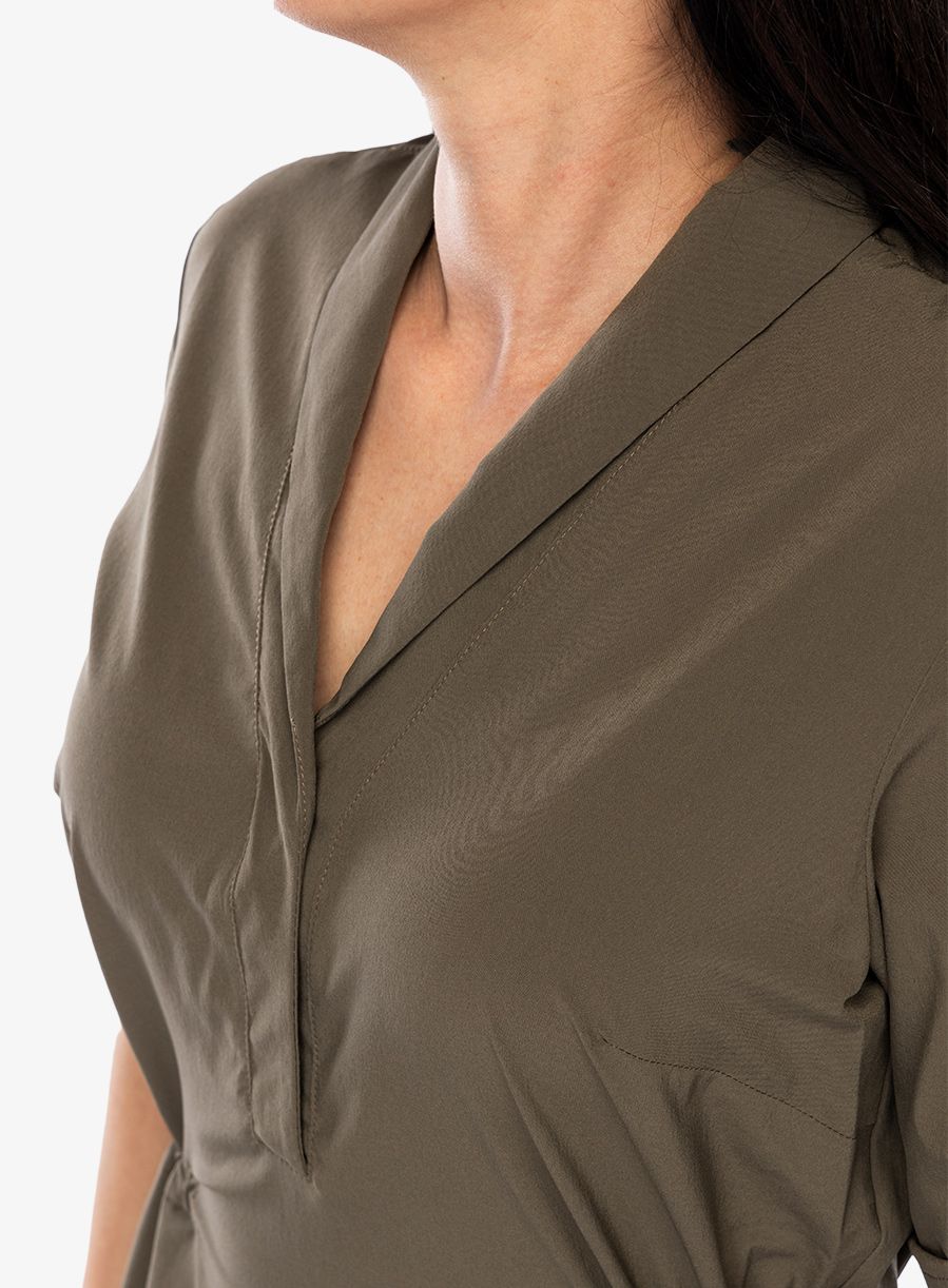 Turistické šaty Royal Robbins Spotless Traveler Dress S/S - everglade