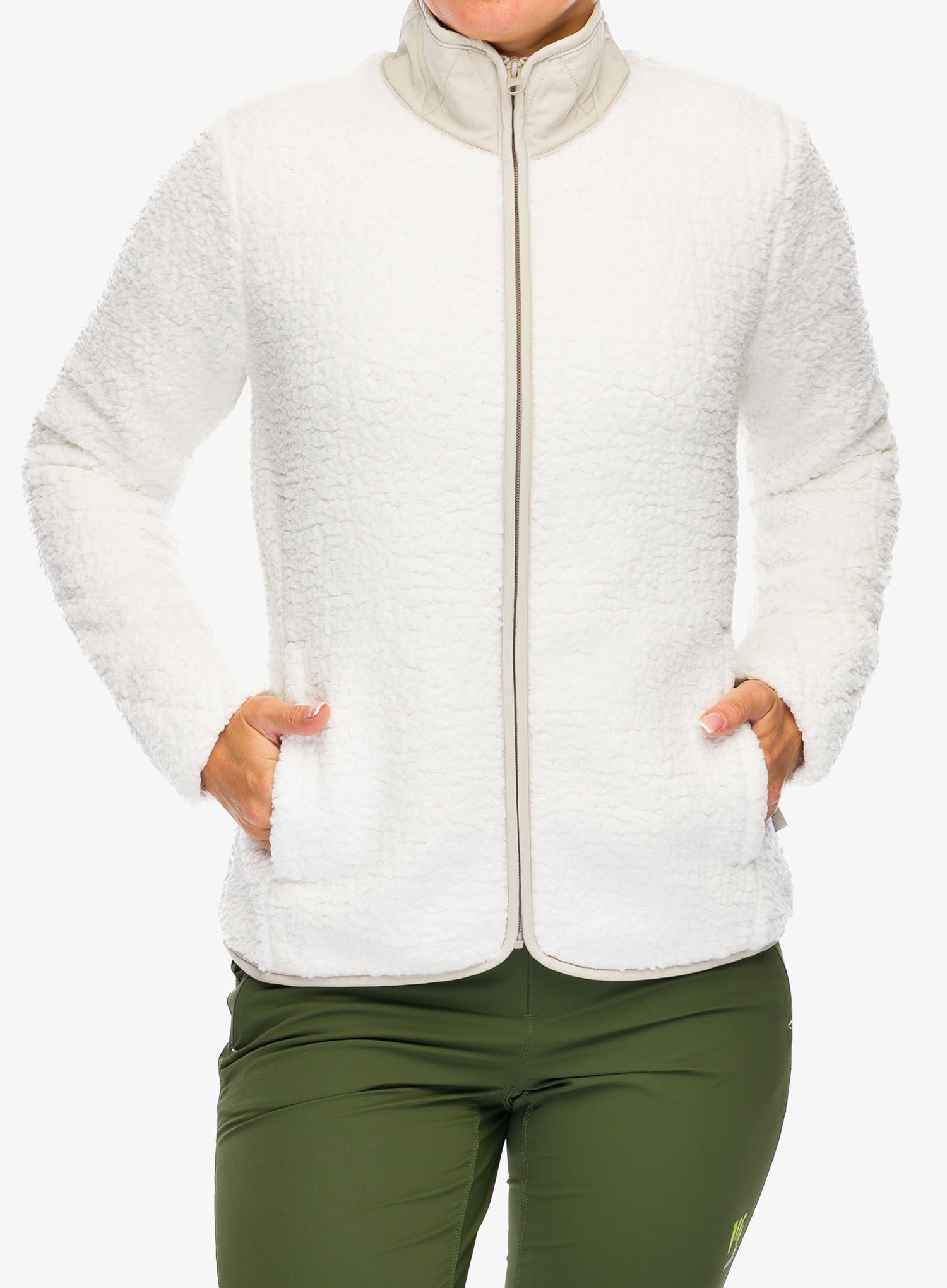 Fleecová mikina dámská Royal Robbins Urbanesque Jacket - creme