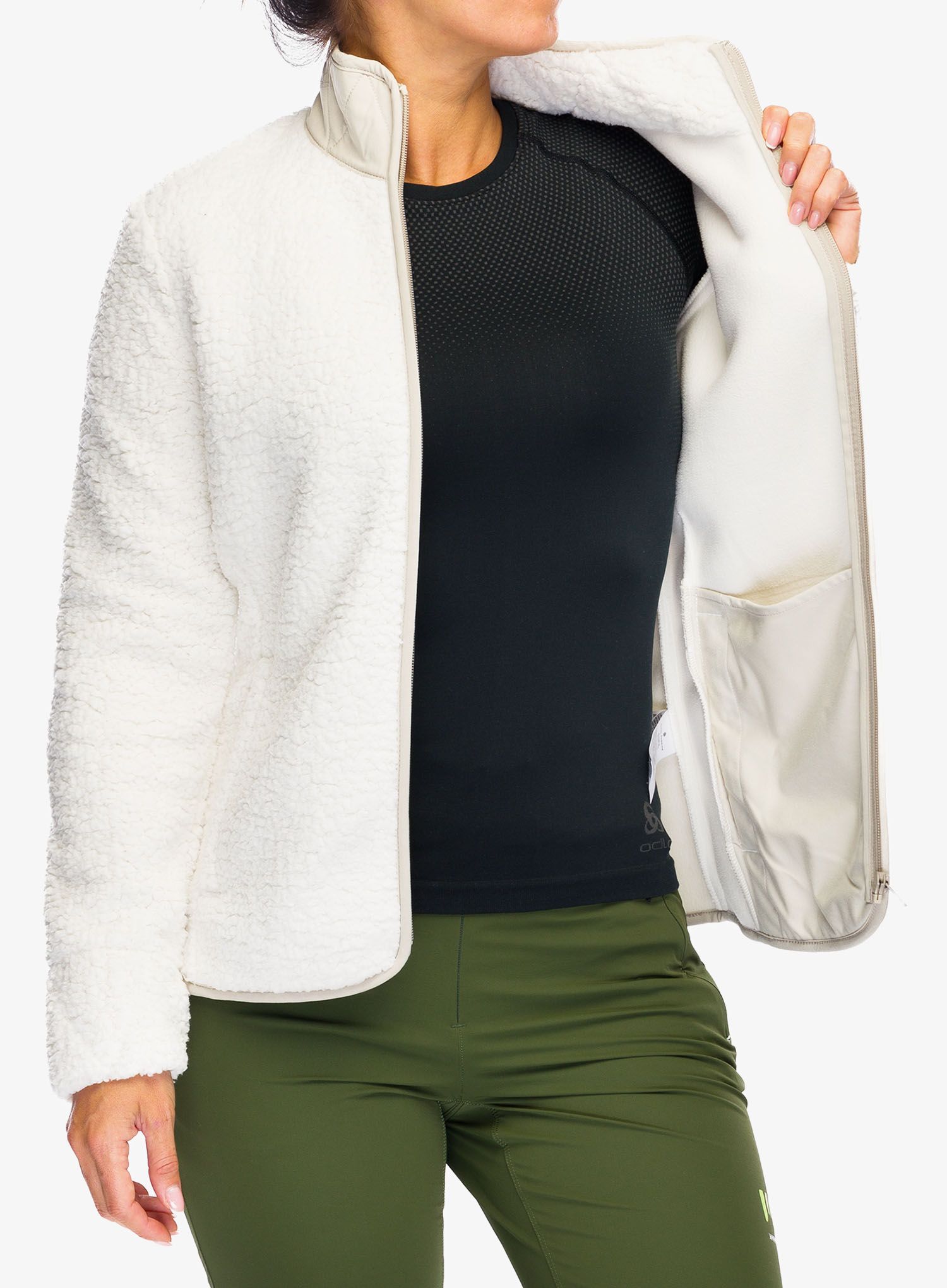Fleecová mikina dámská Royal Robbins Urbanesque Jacket - creme