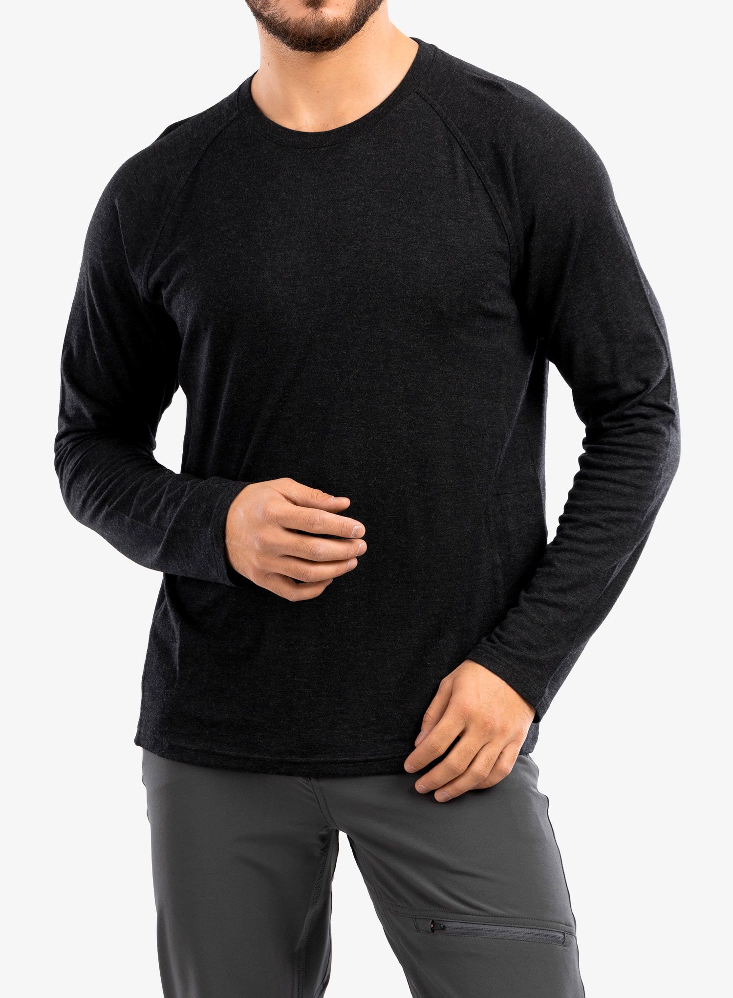 Funkční mikina Royal Robbins VentureLayer 200 LS - jet black htr