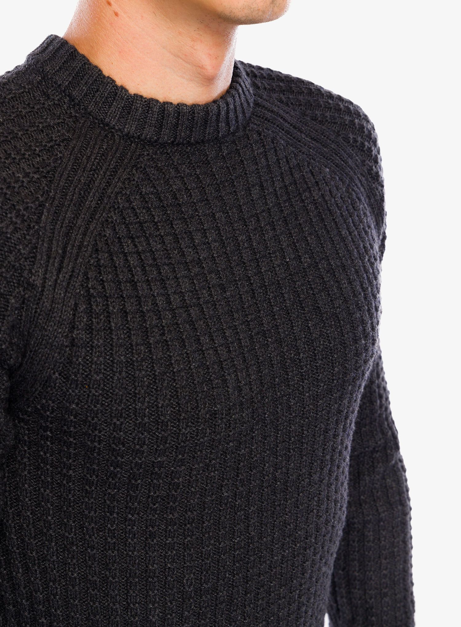Pánský svetr Royal Robbins Westlands Crew - charcoal htr