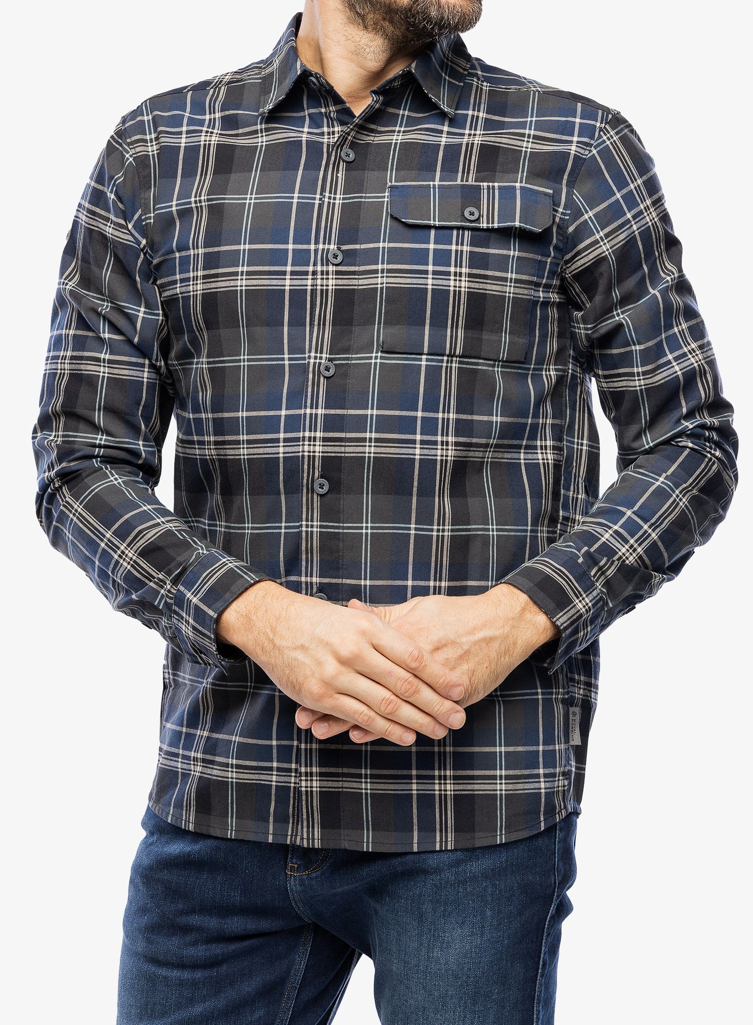 Turistická košile Royal Robbins Westlands Plaid L/S - deep blue dobson pld
