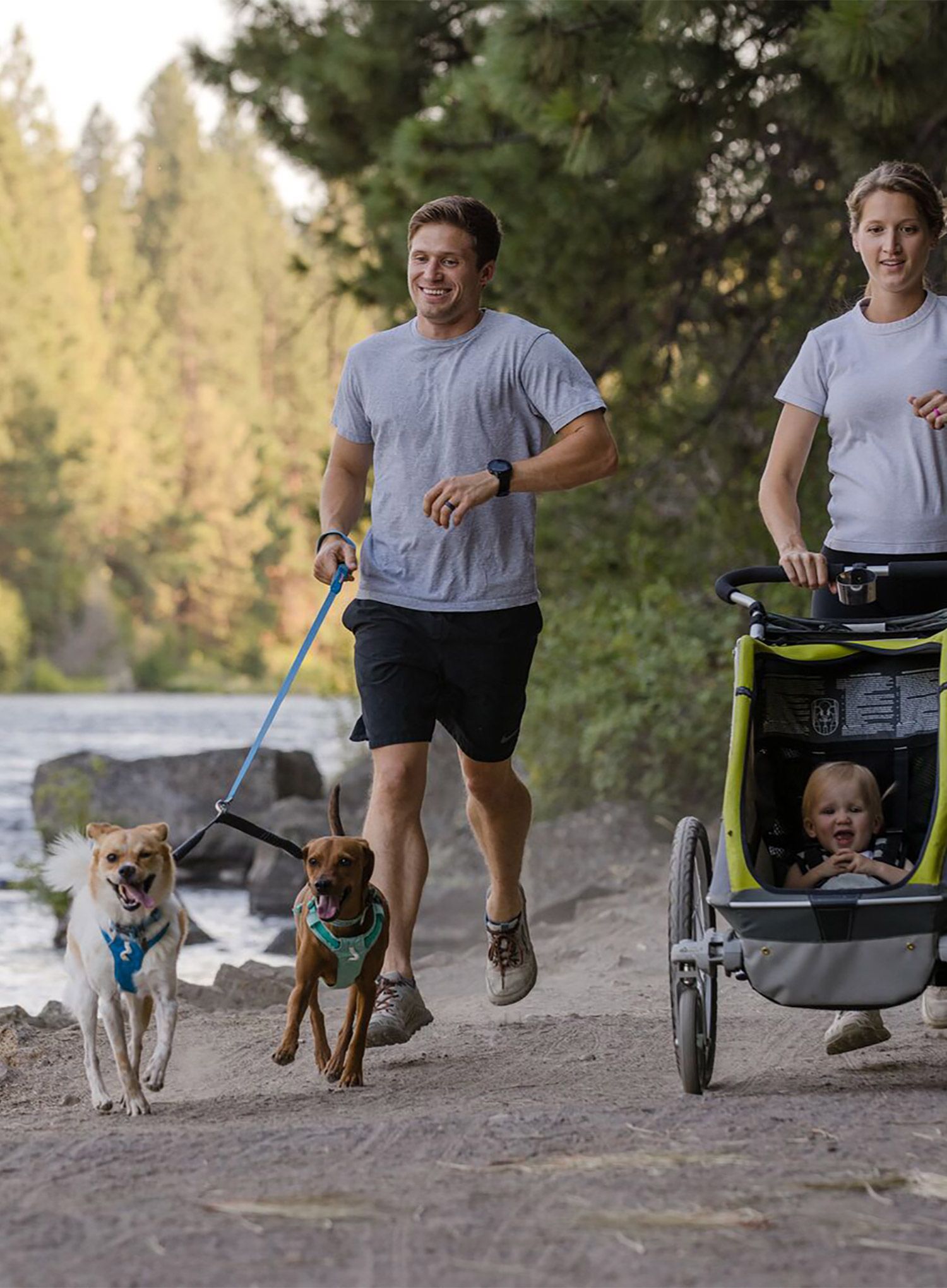 Spojovací páska Ruffwear Double Track Coupler - basalt gray