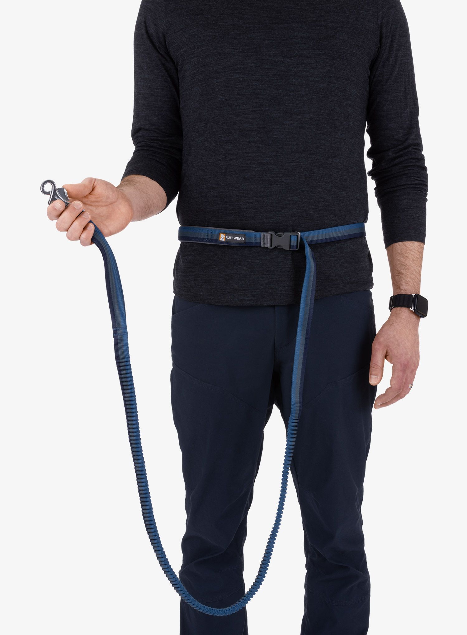 Vodítko pro psa Ruffwear Roamer Bungee Leash - orion blue