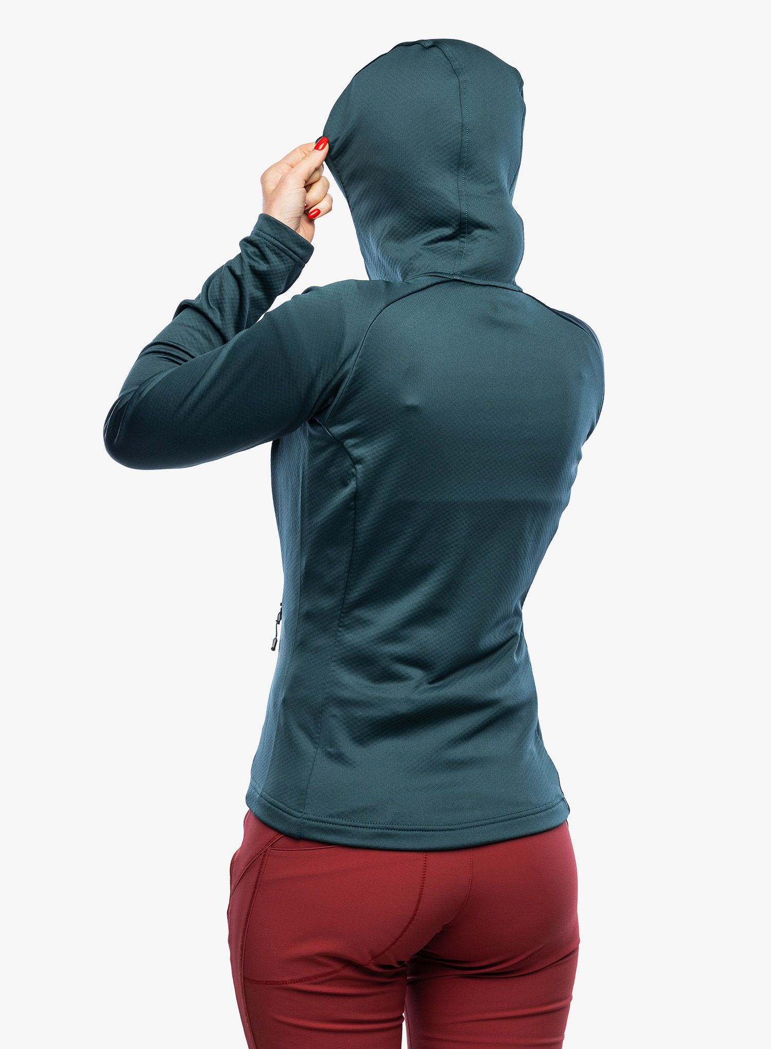 Fleece mikina dámská SCOTT Defined Tech Hoody - green