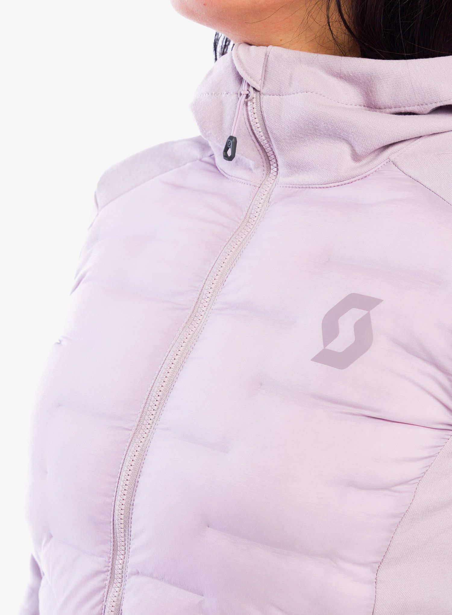 Dámská bunda SCOTT Defined Warm Hybrid Hoody - cloud pink
