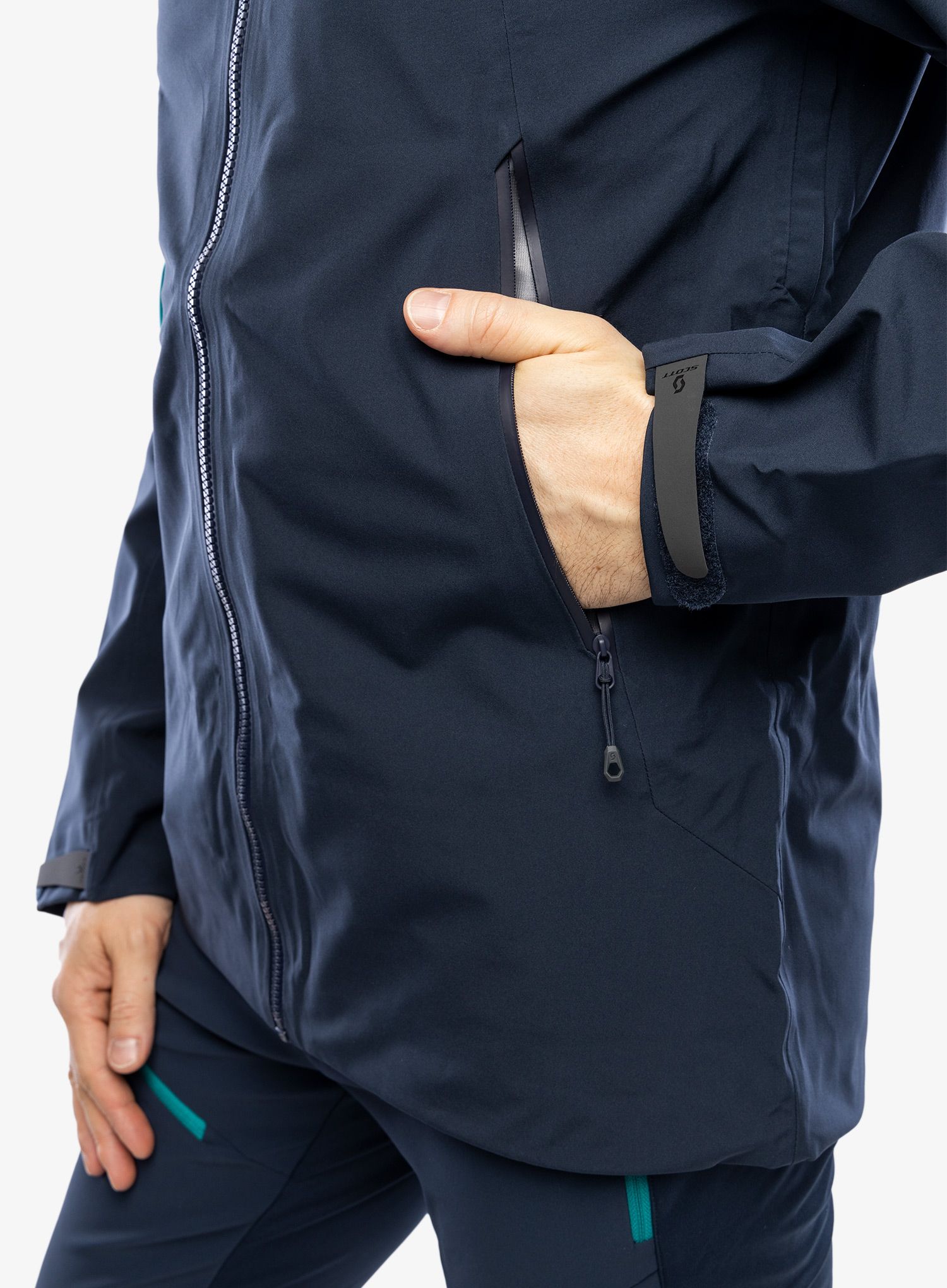 Bunda s membránou SCOTT Explorair 3L Jacket - winter green/dark blue