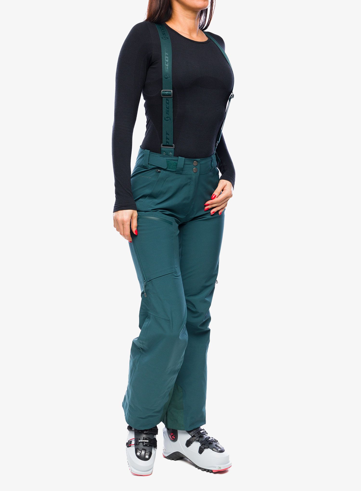Dámské lyžařské kalhoty SCOTT Explorair 3L Pants - aruba green