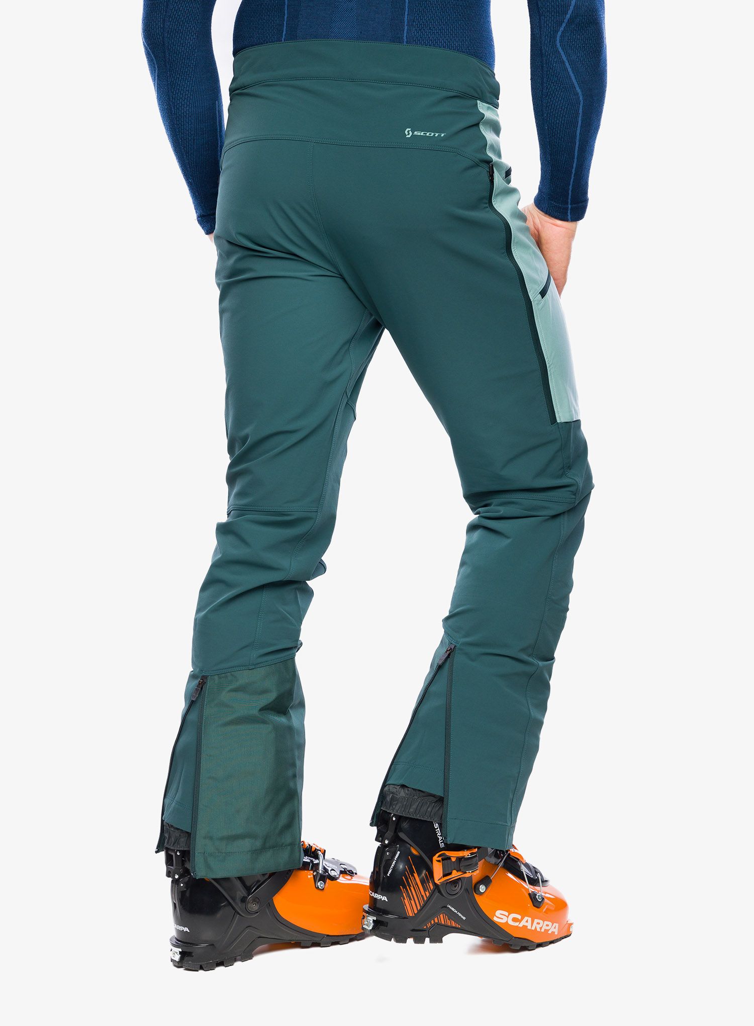 Softshell kalhoty SCOTT Explorair Softshell Pro Pants - aruba green/northern mint grn