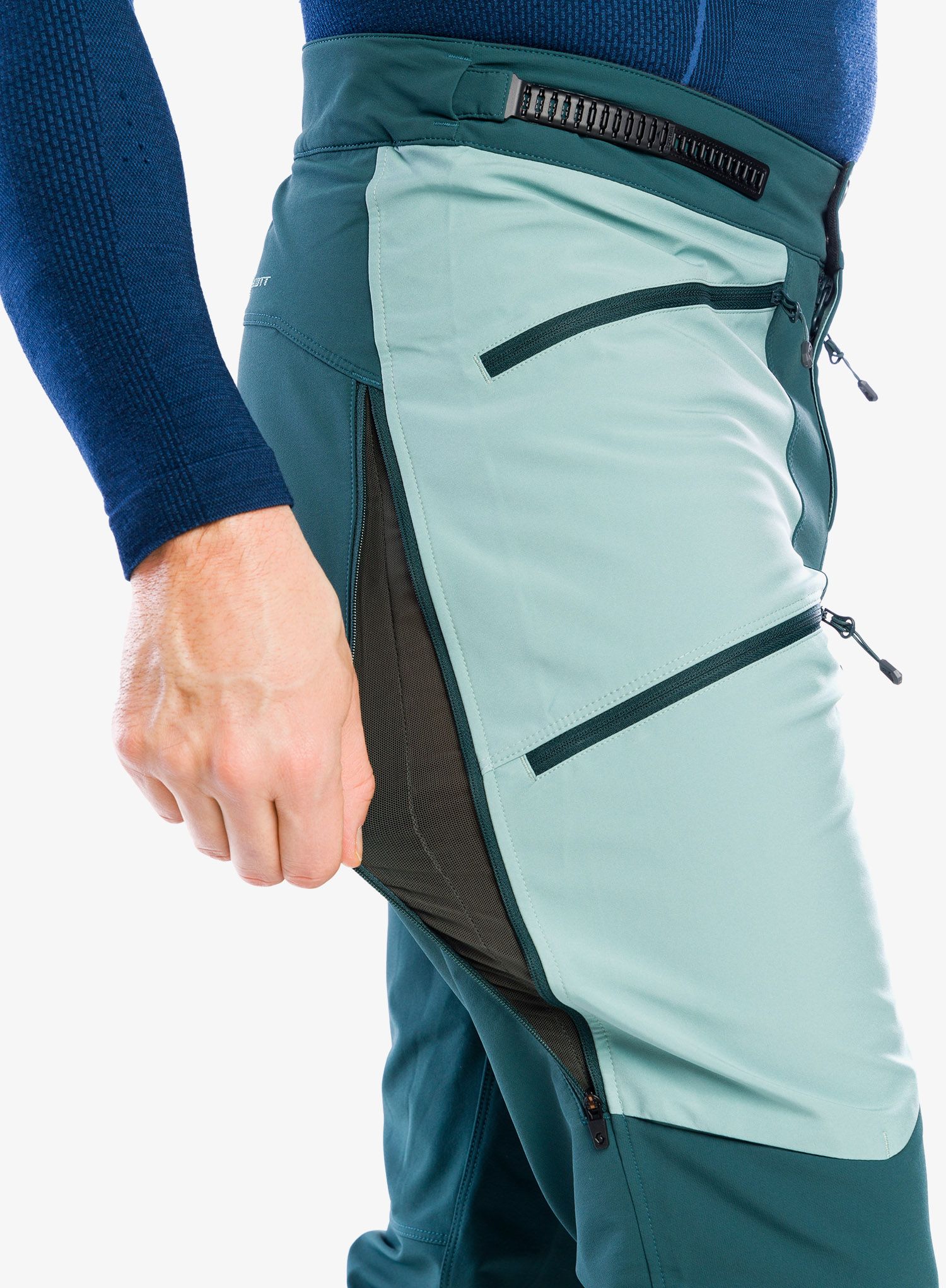 Softshell kalhoty SCOTT Explorair Softshell Pro Pants - aruba green/northern mint grn