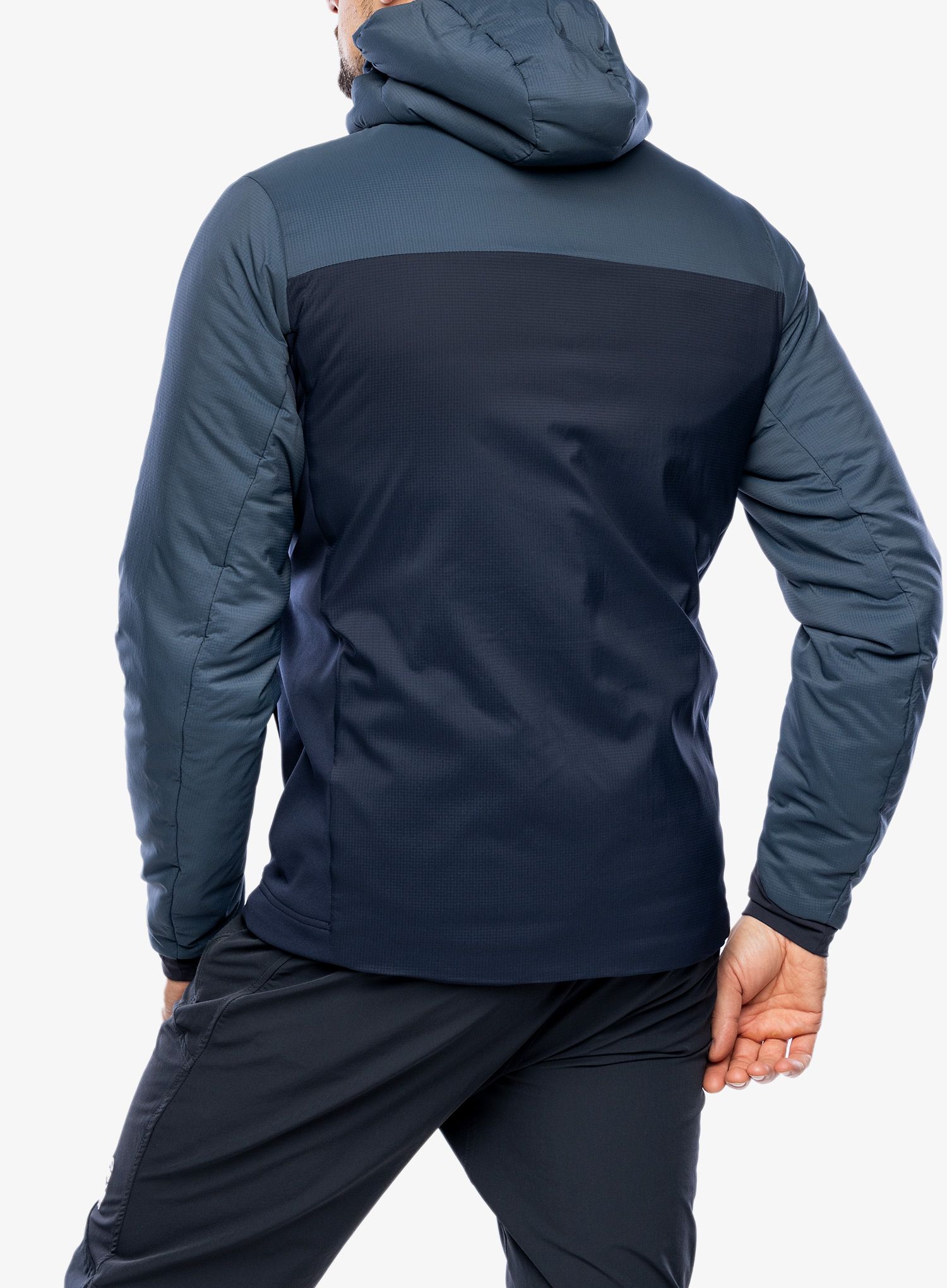 Zateplená bunda SCOTT Hoody M's Insuloft Light - metal blue/dark blue