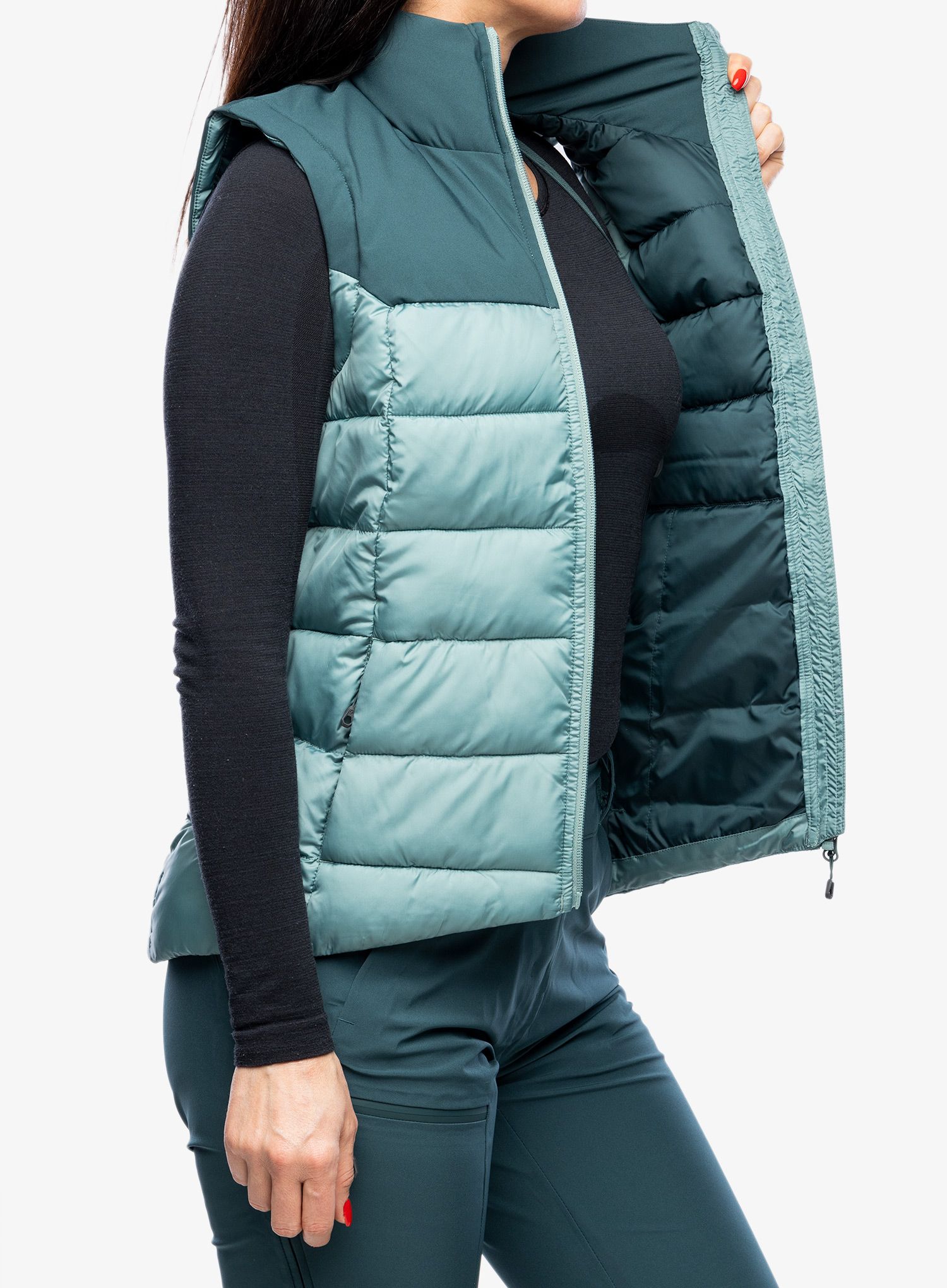 Vesta dámská SCOTT Insuloft Warm Vest - aruba green/northern mint grn