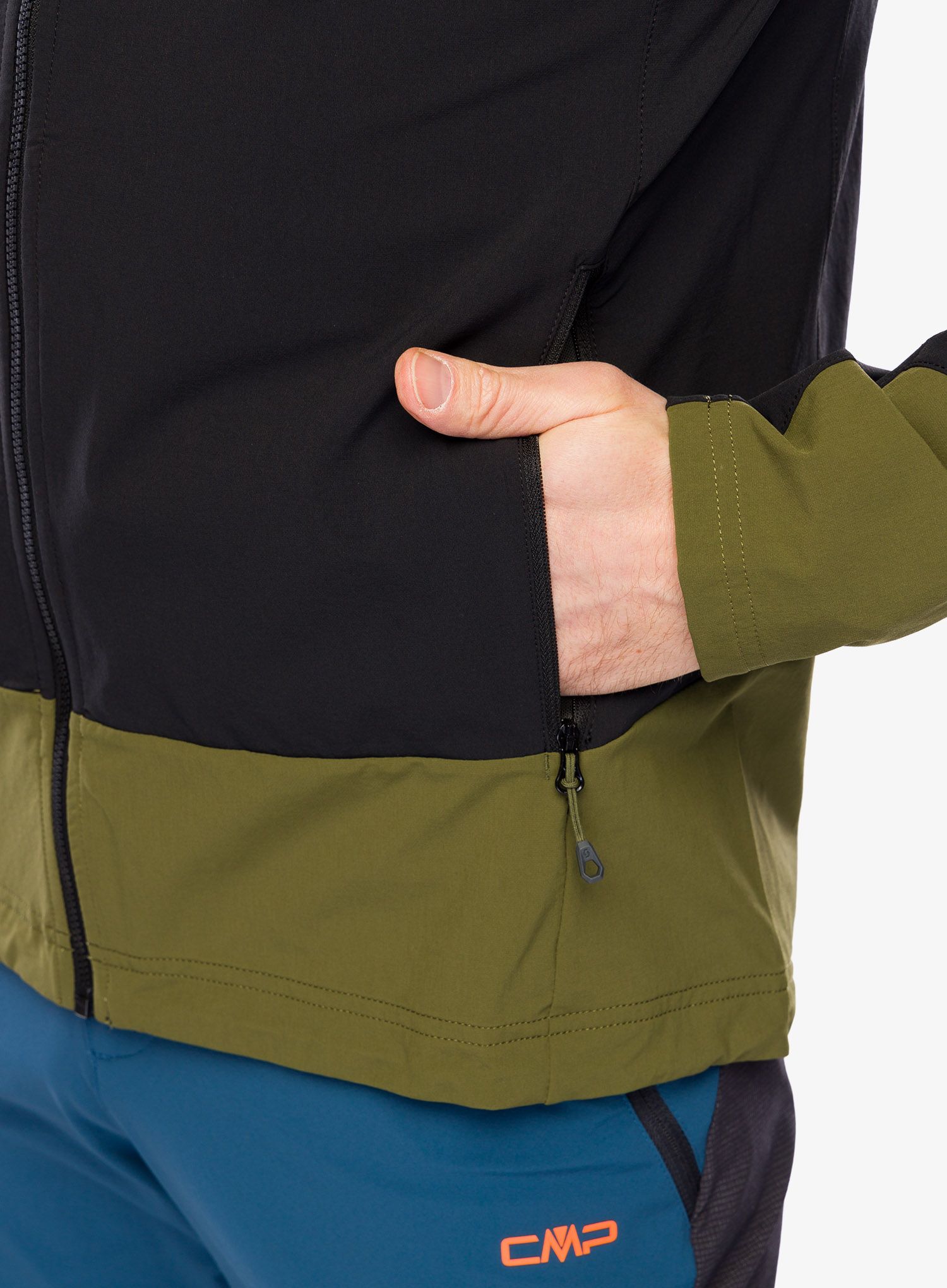 Softshellová bunda SCOTT JKT Explorair Softshell SL - black/fir green