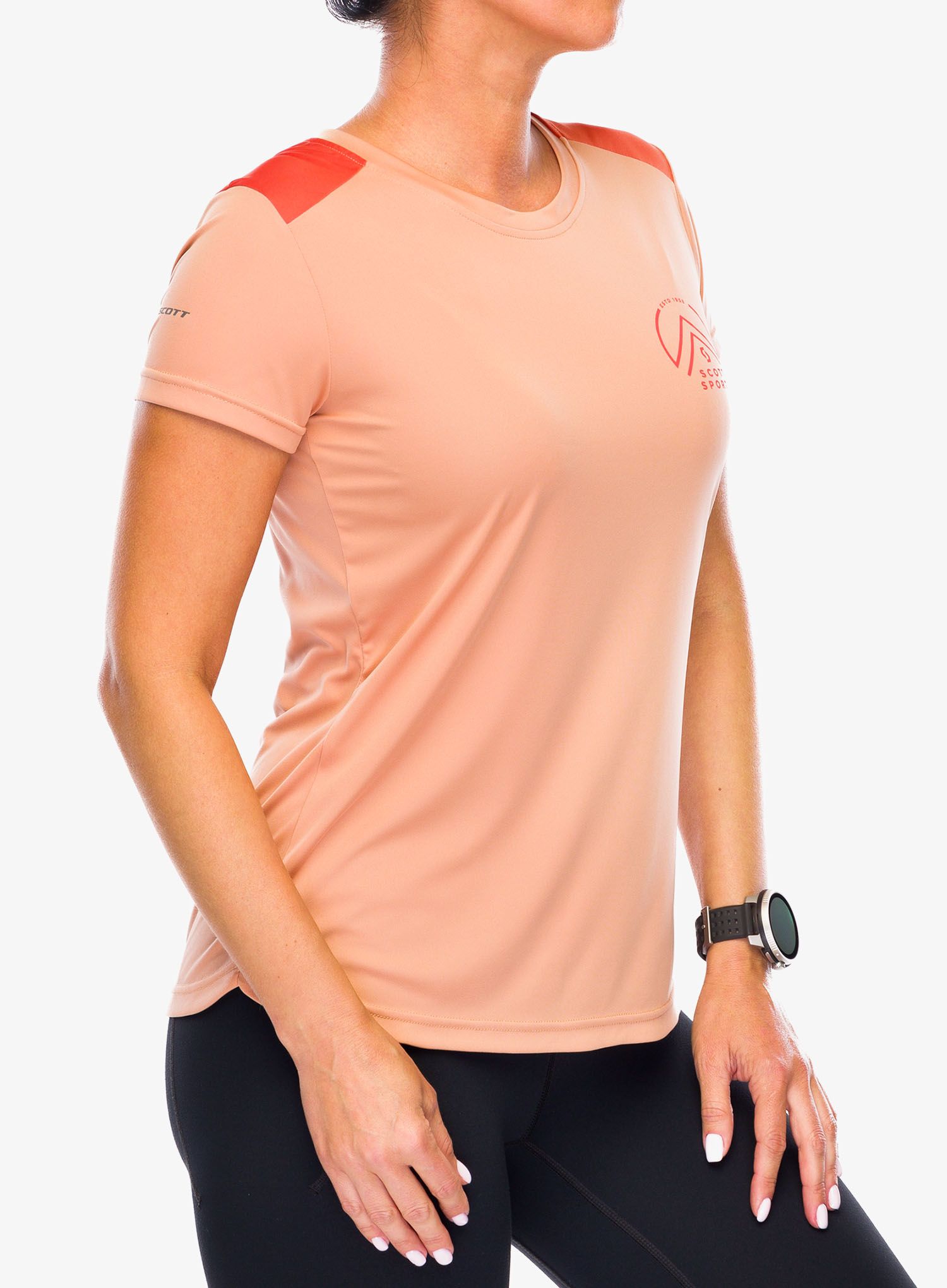 Běžecké tričko dámské SCOTT Endurance Tech S/S - braze orange
