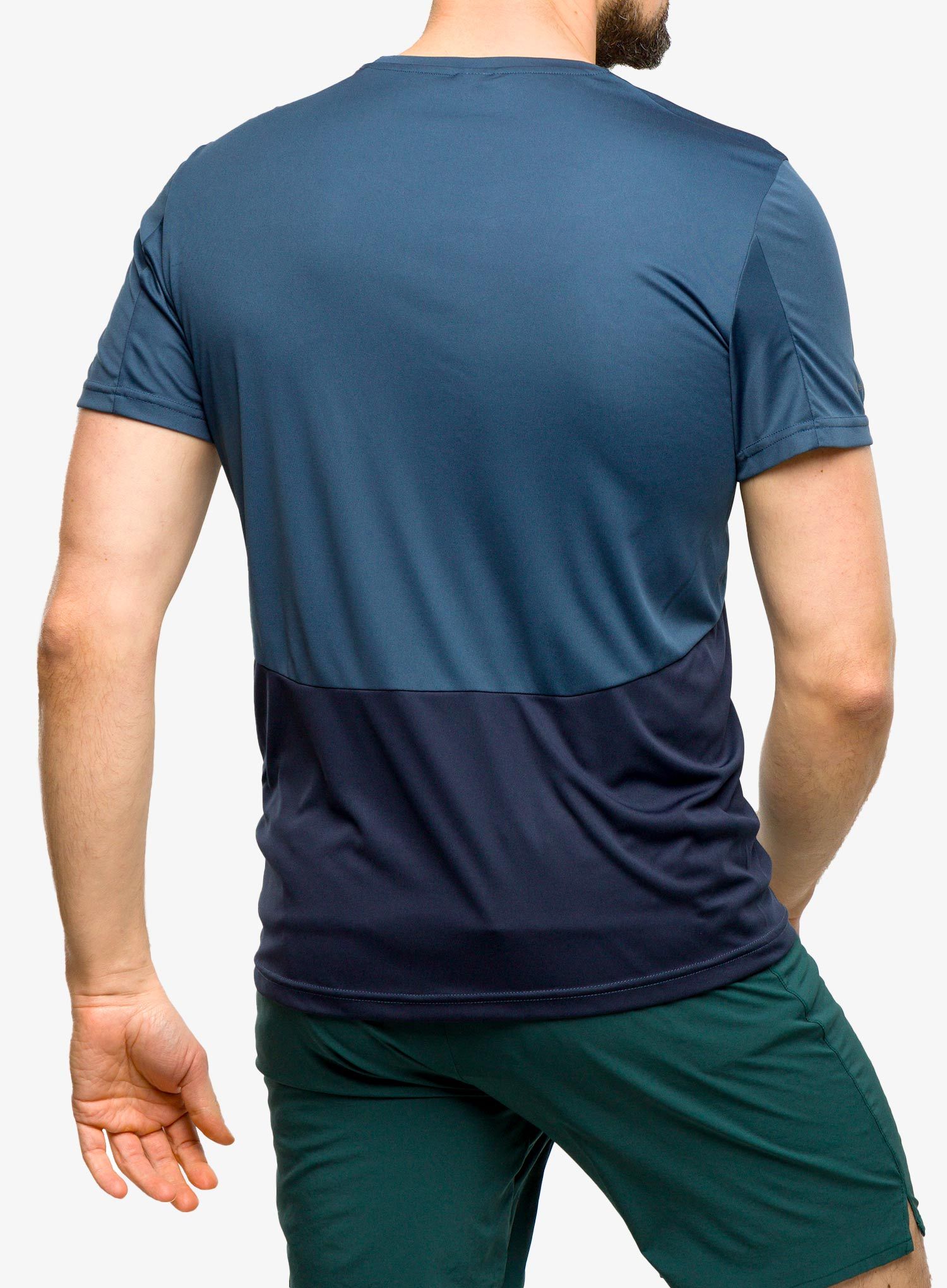 Rychleschnoucí triko SCOTT Endurance Tech S/S - metal blue/dark blue