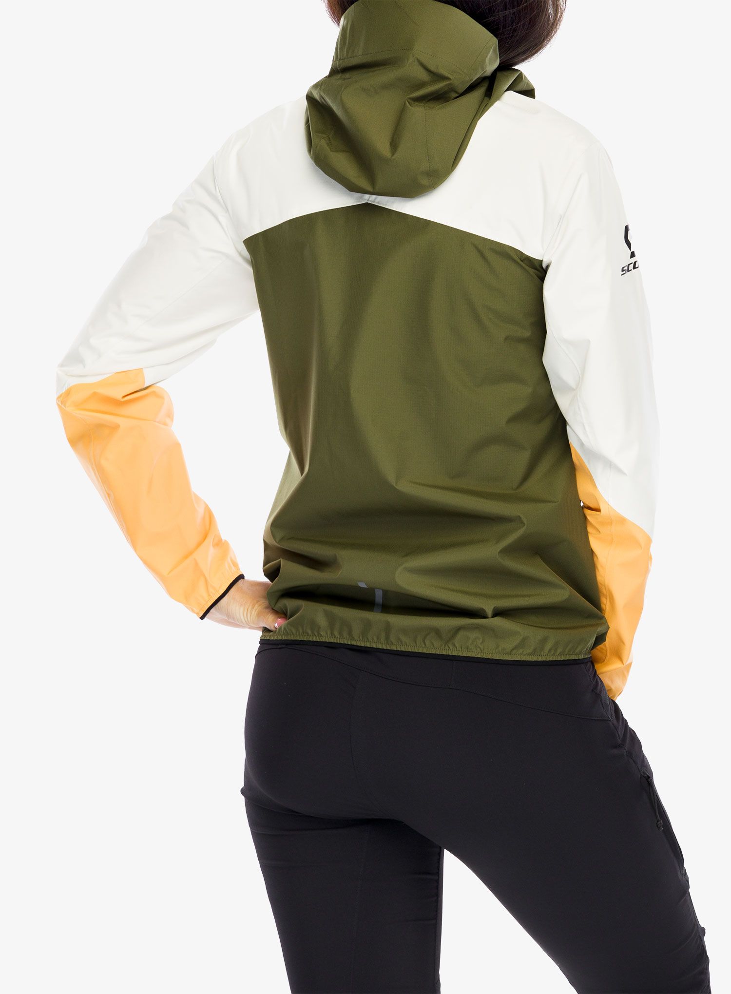Dámská bunda do deště SCOTT Explorair Light Dryo 2.5L - fir greensoft yellow
