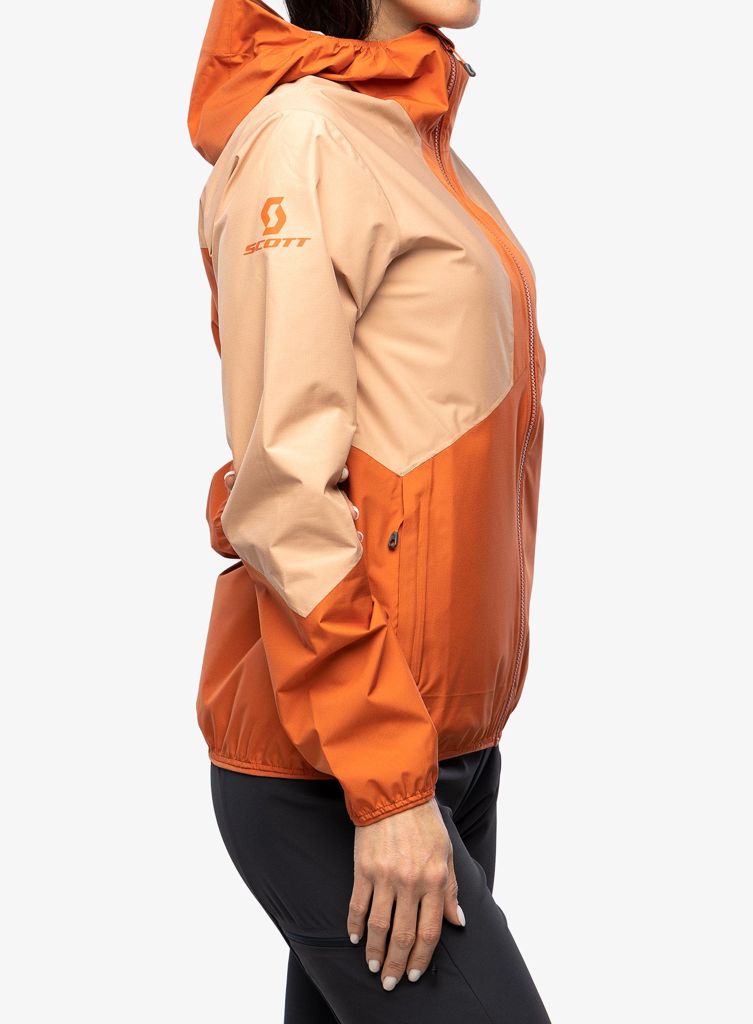 Dámská bunda do deště SCOTT Explorair Light Dryo 2.5L - orange/rose