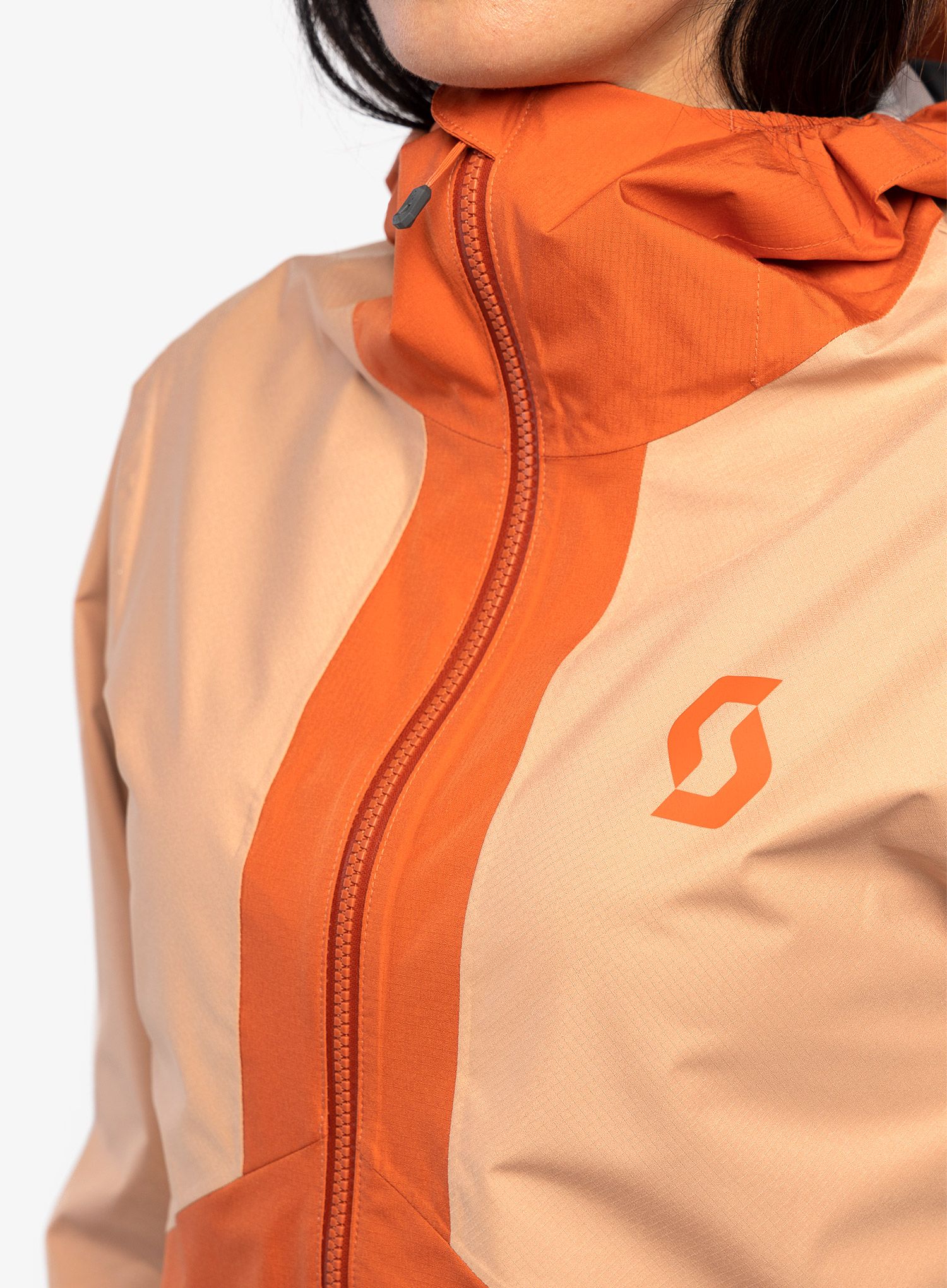 Dámská bunda do deště SCOTT Explorair Light Dryo 2.5L - orange/rose